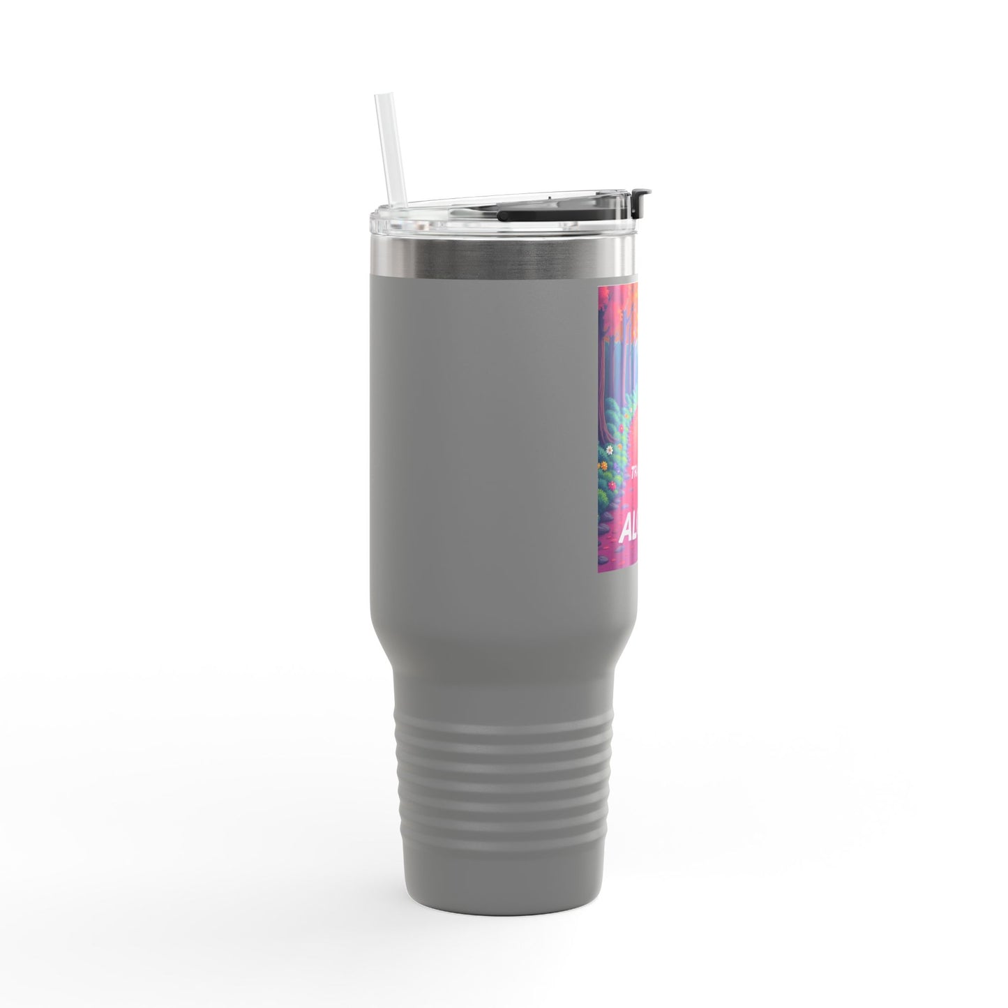 Colorful Insulated Travel Mug - 40oz | Perfect for Road Trips, Coffee Lovers, Gifts, Picnics, Adventurers