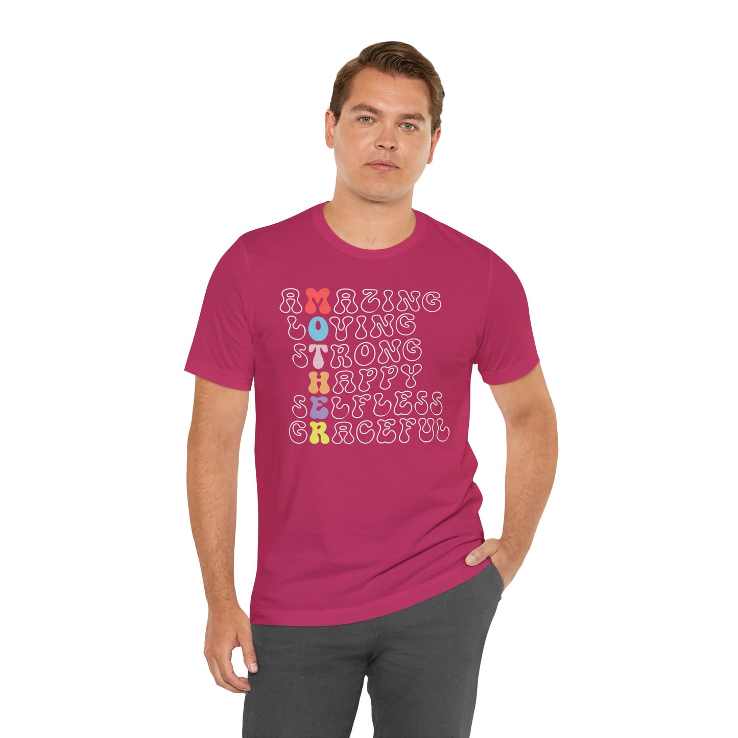 Mother's Day, Amazing Mother, XS-3XL, Unisex Jersey Short Sleeve Tee