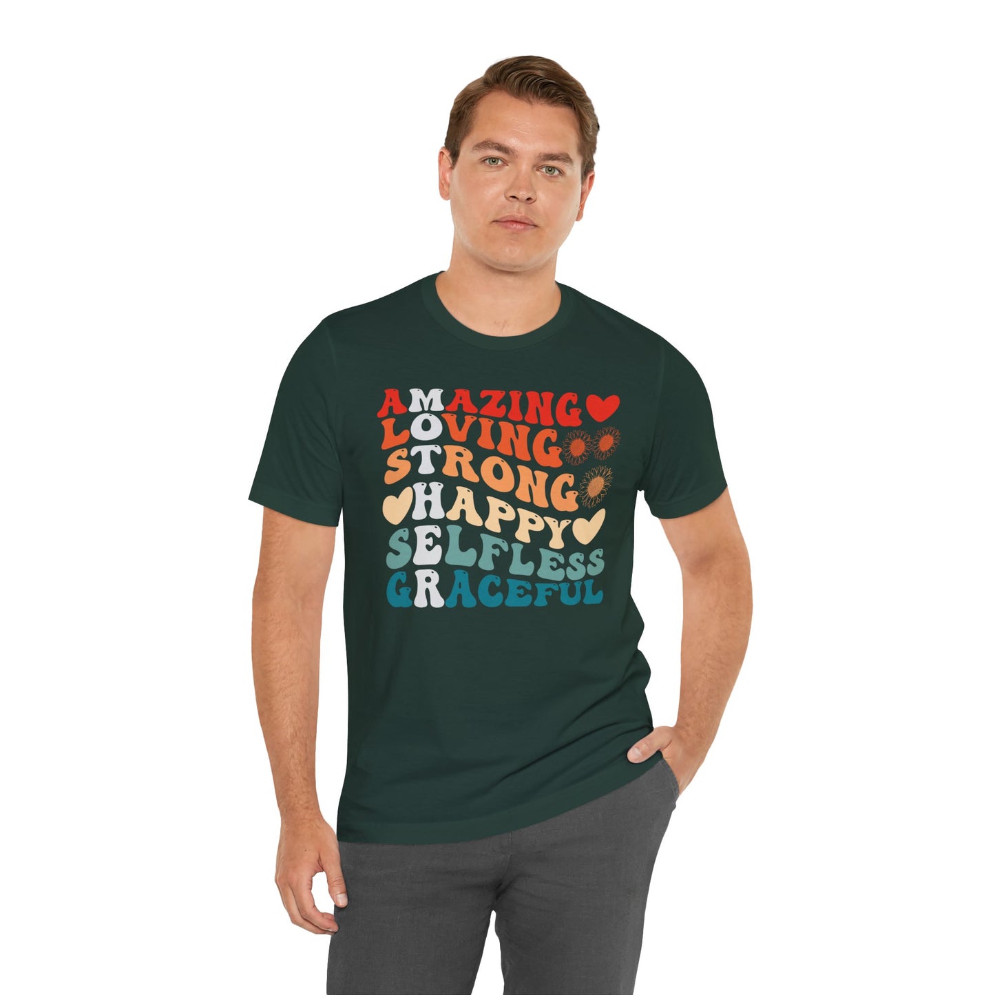 Mother's Day, Amazing Mother, XS-3XL, Unisex Jersey Short Sleeve Tee