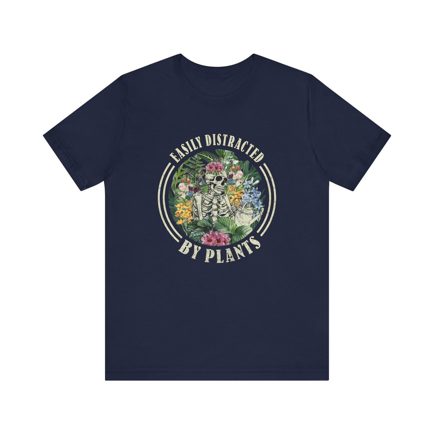 Easily Distracted By Plants, S- 5XL, Unisex Jersey Short Sleeve Tee