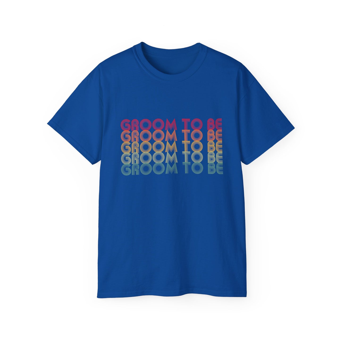 Groom To Be Engagement Party Retro Fade, S-5XL, Unisex Ultra Cotton Tee
