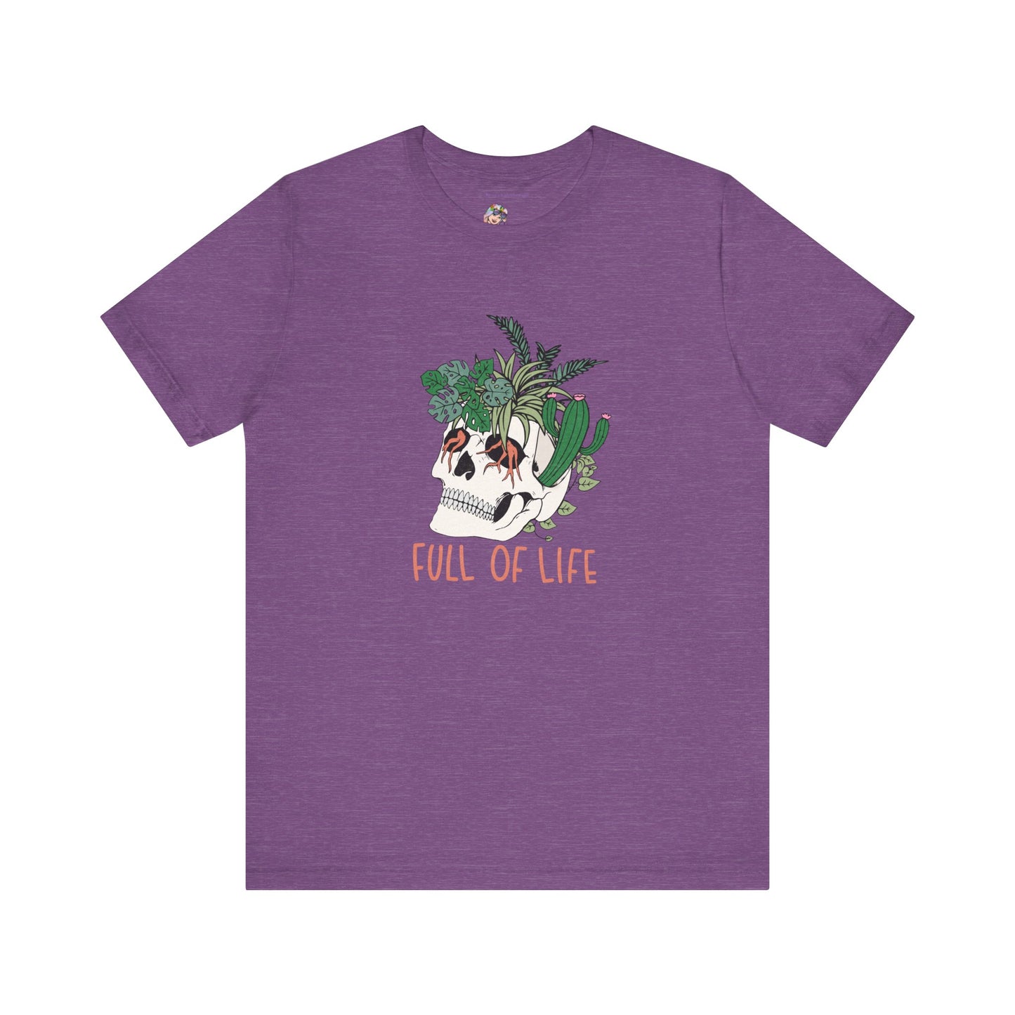 Plants, Full of Life, Skeleton, Springtime, Gardening, XS-3XL Unisex Jersey Short Sleeve Tee