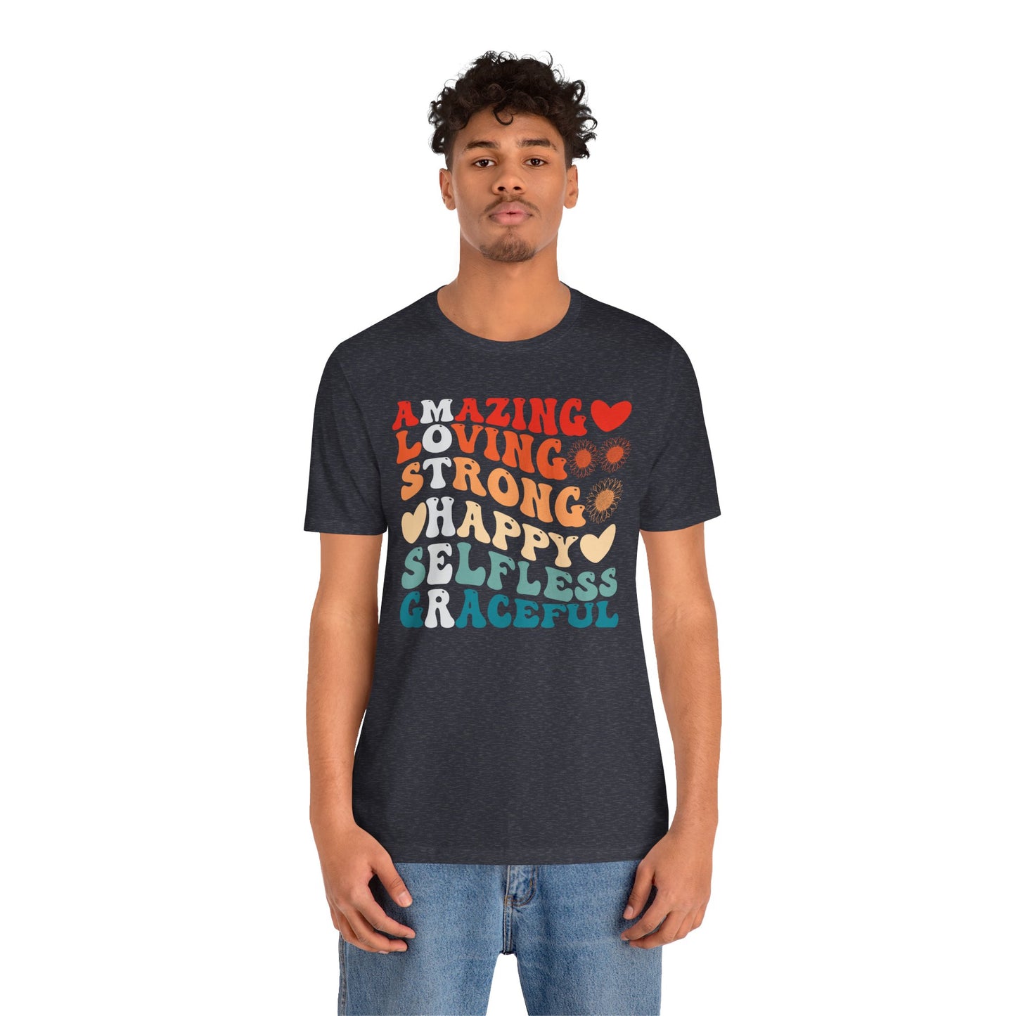 Mother's Day, Amazing Mother, XS-3XL, Unisex Jersey Short Sleeve Tee