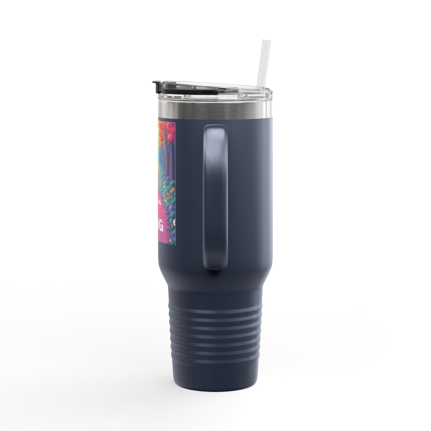 Colorful Insulated Travel Mug - 40oz | Perfect for Road Trips, Coffee Lovers, Gifts, Picnics, Adventurers