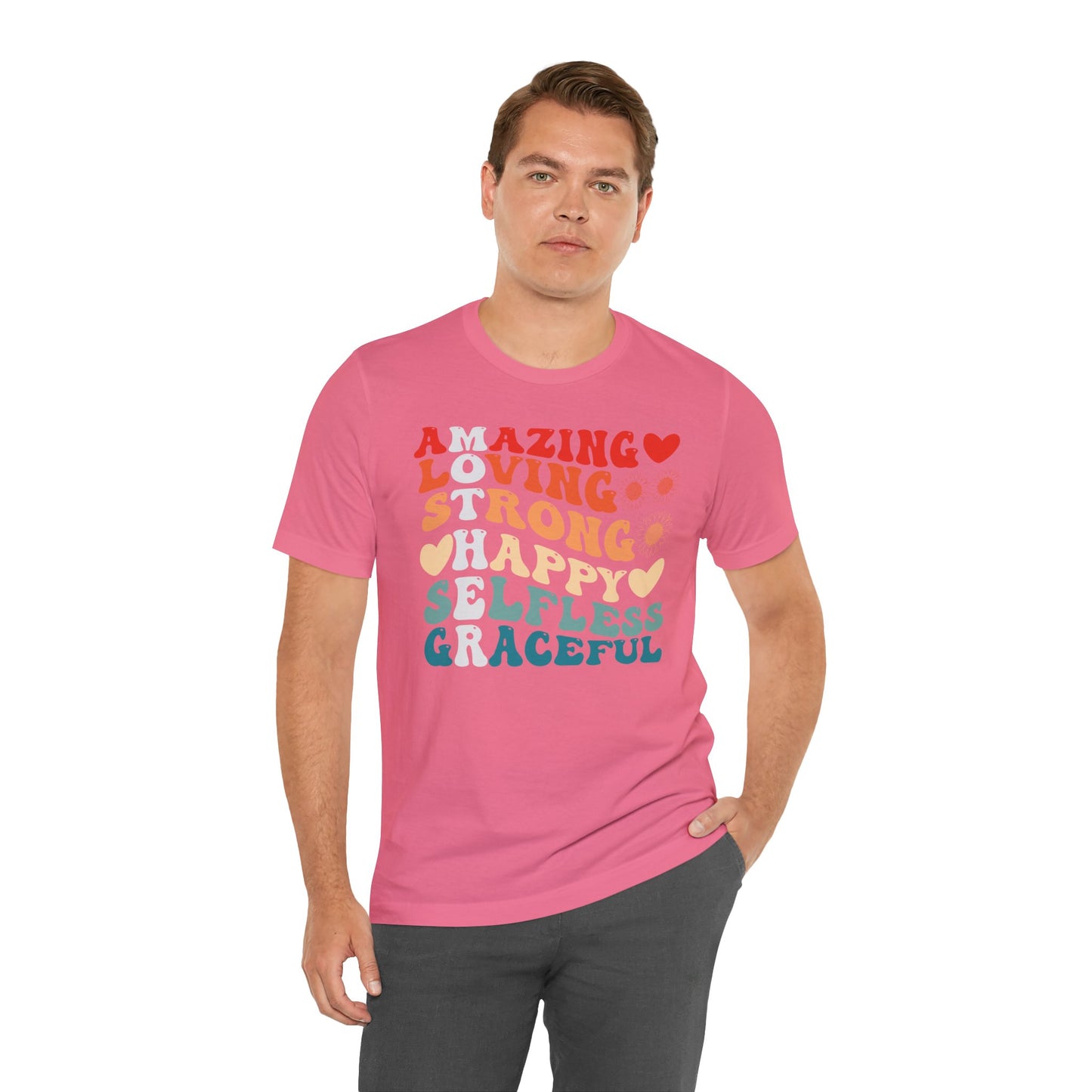 Mother's Day, Amazing Mother, XS-3XL, Unisex Jersey Short Sleeve Tee