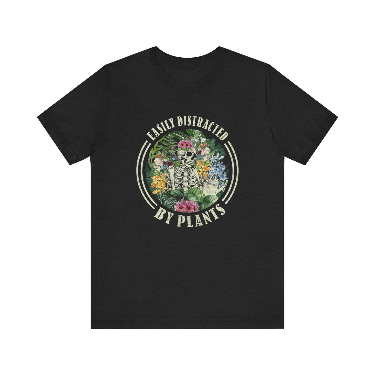 Easily Distracted By Plants, S- 5XL, Unisex Jersey Short Sleeve Tee