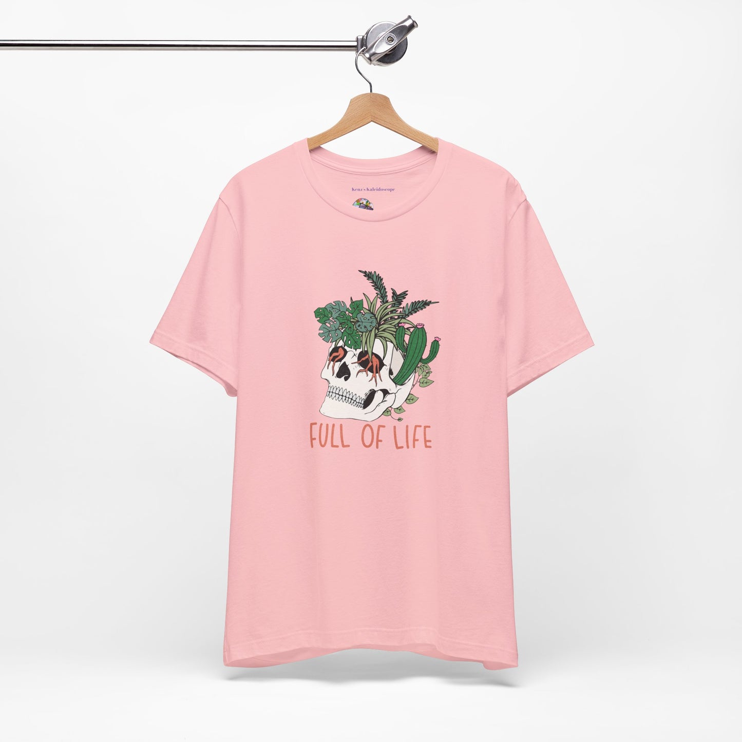 Plants, Full of Life, Skeleton, Springtime, Gardening, XS-3XL Unisex Jersey Short Sleeve Tee