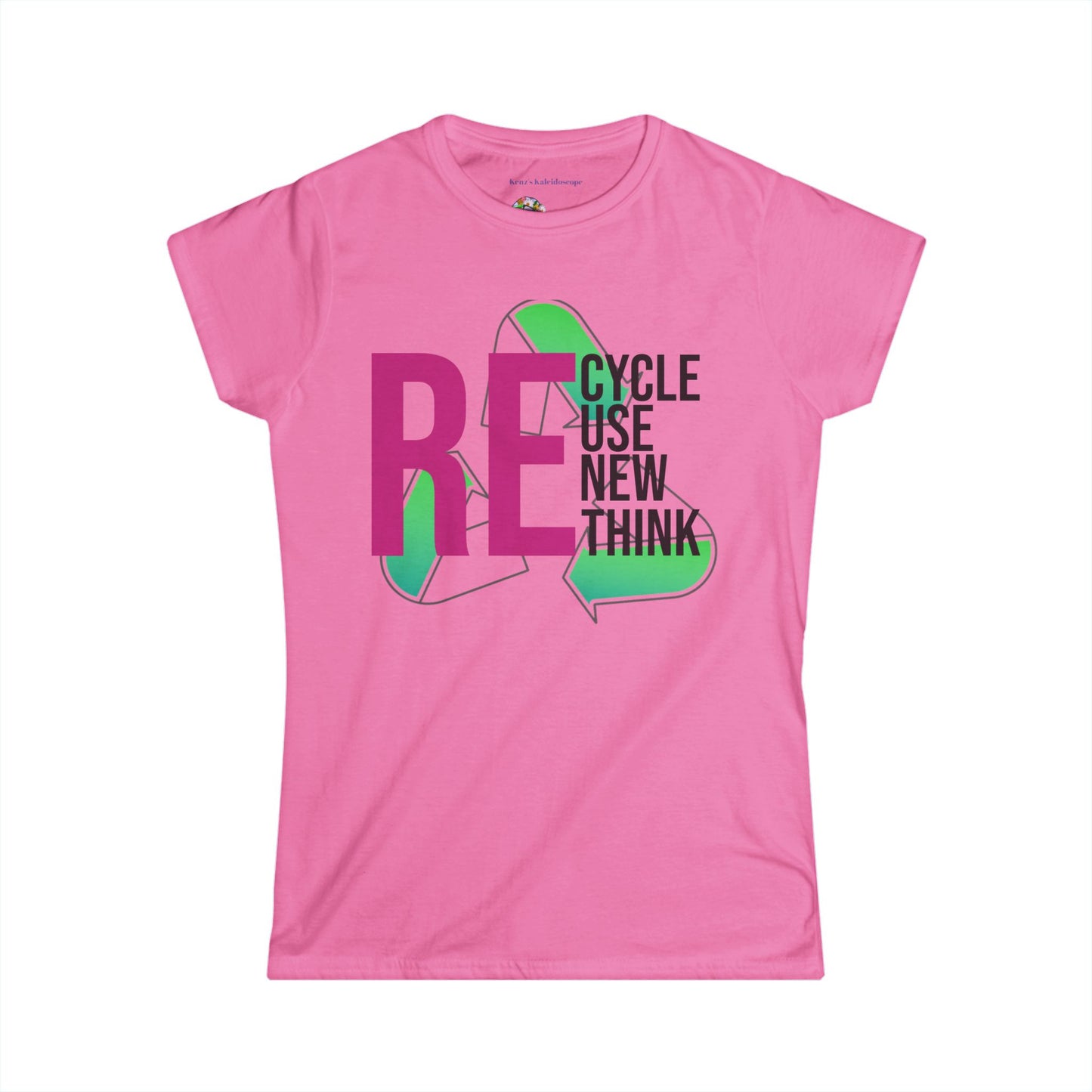 Recycle, Reuse, Renew, Rethink, XS-2XL, Women's Softstyle Tee