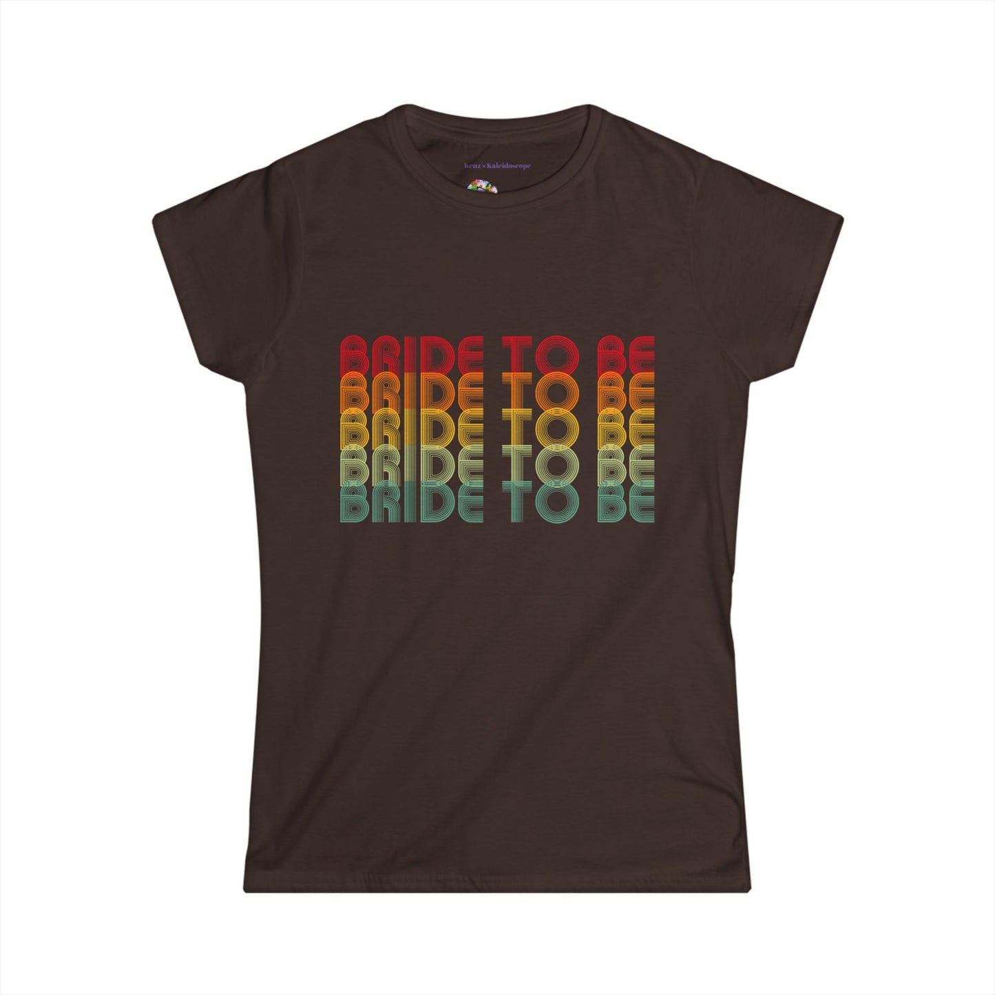 Bride to Be Retro Fade Engagement Party Bachelorette Party, S-2XL, Women's Softstyle Tee