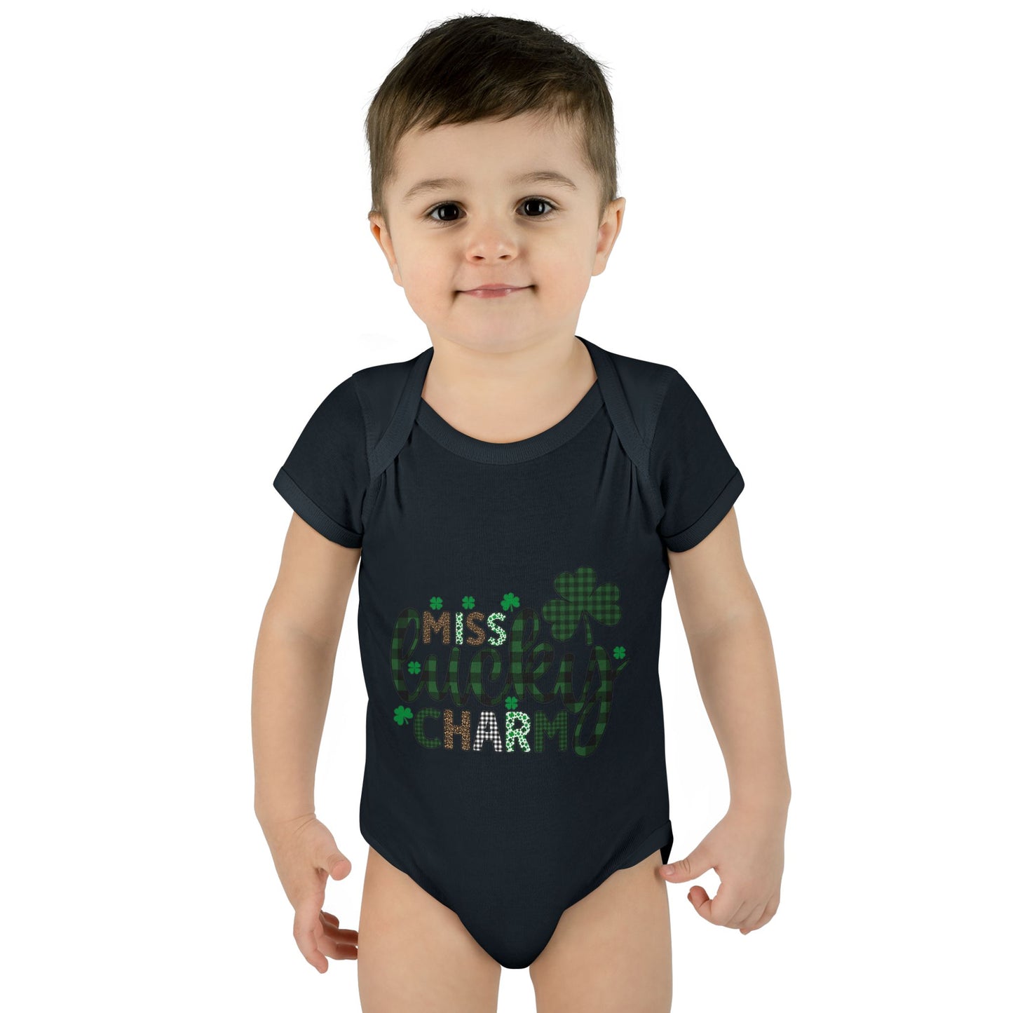 Miss Lucky Charm Infant Onesie Baby Rib Bodysuit