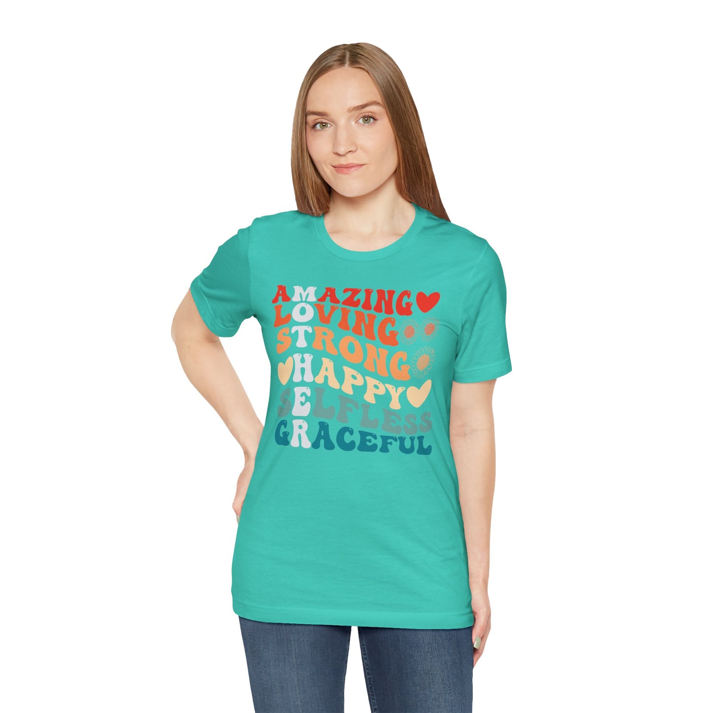 Mother's Day, Amazing Mother, XS-3XL, Unisex Jersey Short Sleeve Tee