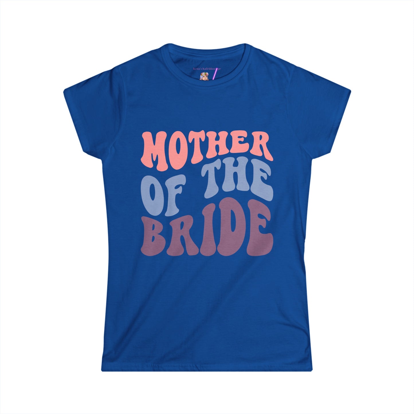Mother Of the Bride Retro Repeat, MOB, S - 2XL, Women's Softstyle Tee