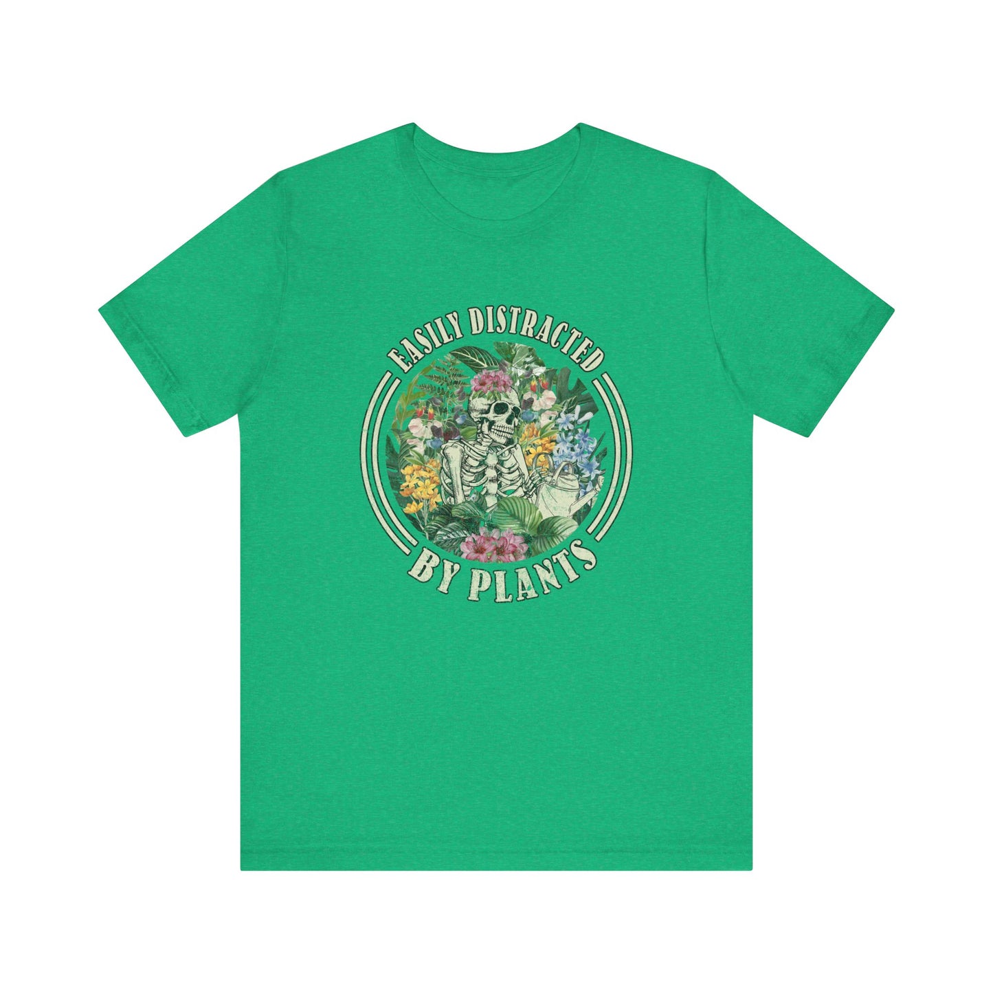 Easily Distracted By Plants, S- 5XL, Unisex Jersey Short Sleeve Tee
