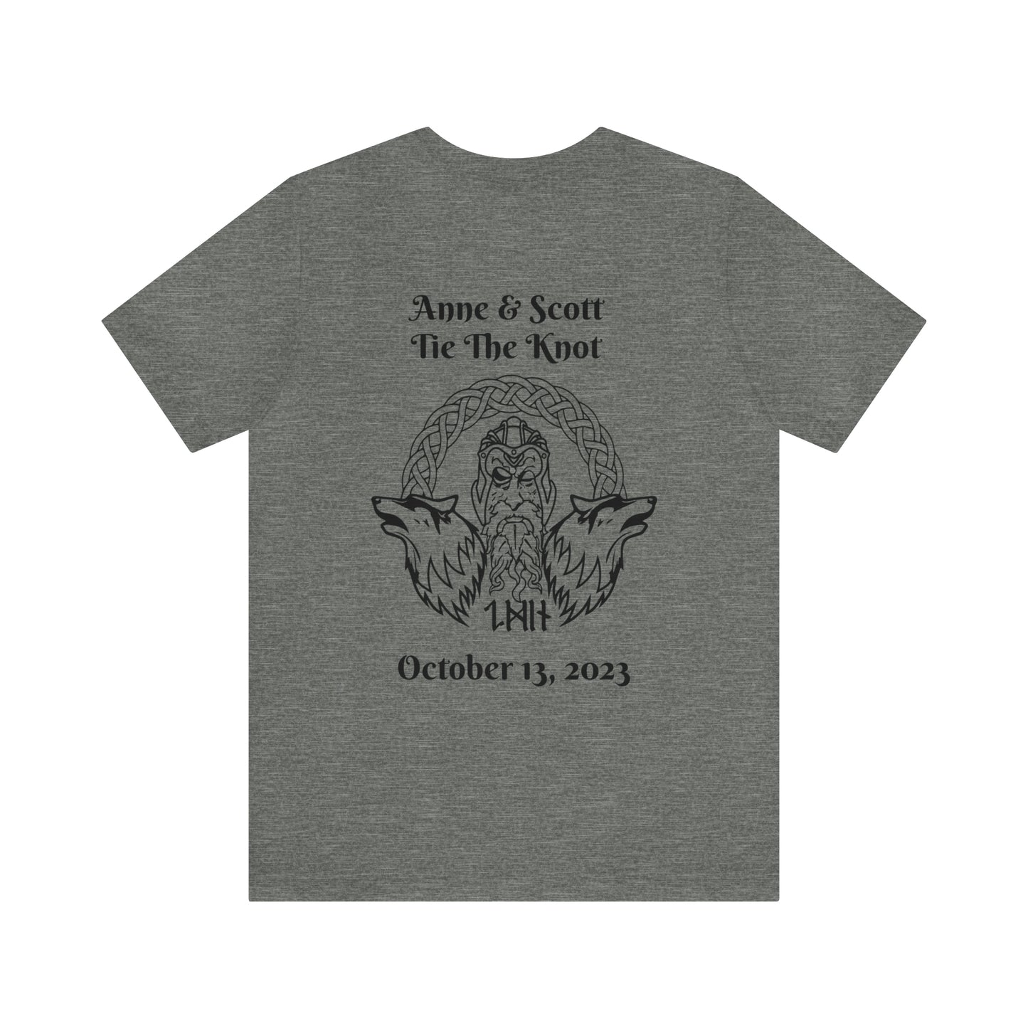 Anne and Scott, Maid of Honor, Valkyrie, Unisex Jersey Short Sleeve Tee