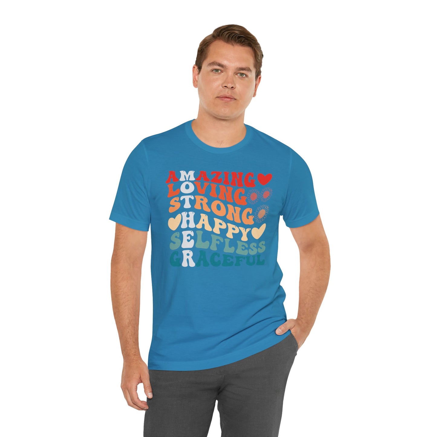 Mother's Day, Amazing Mother, XS-3XL, Unisex Jersey Short Sleeve Tee