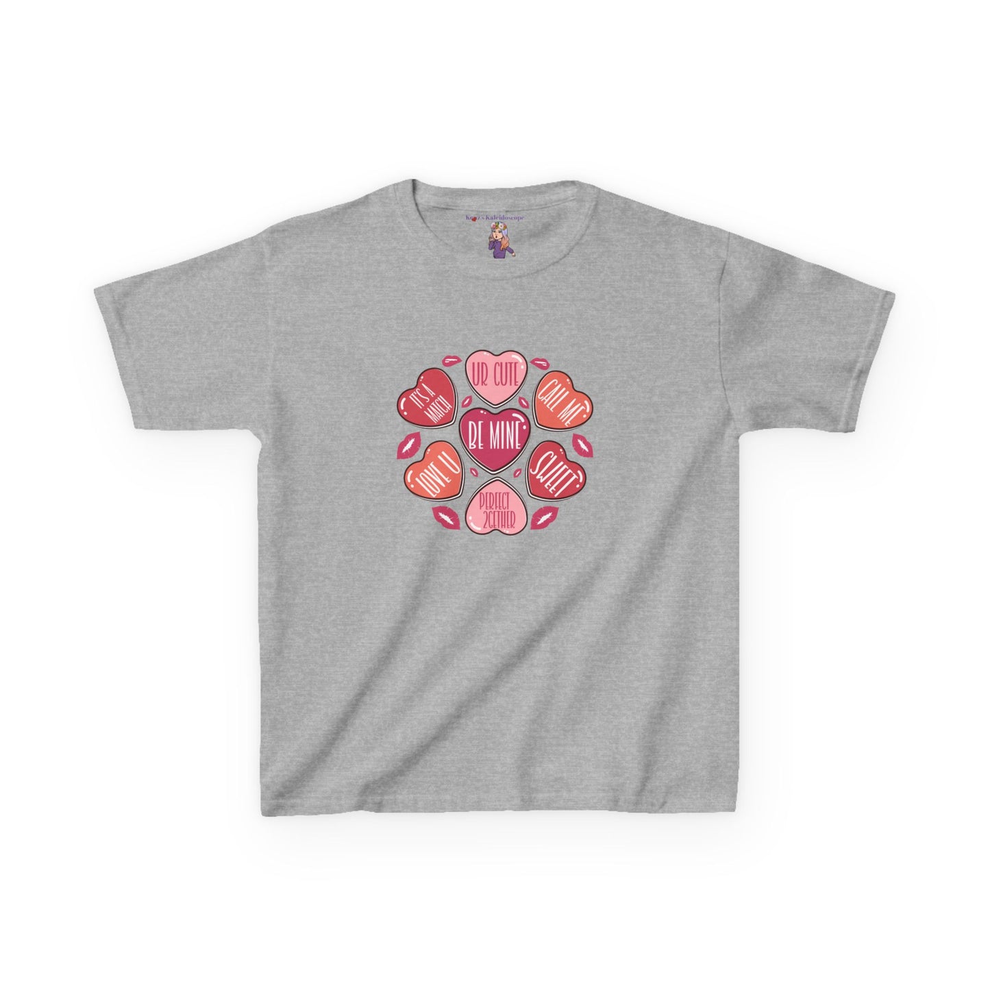 Conversation Hearts Valentines Day Kids Heavy Cotton™ Tee