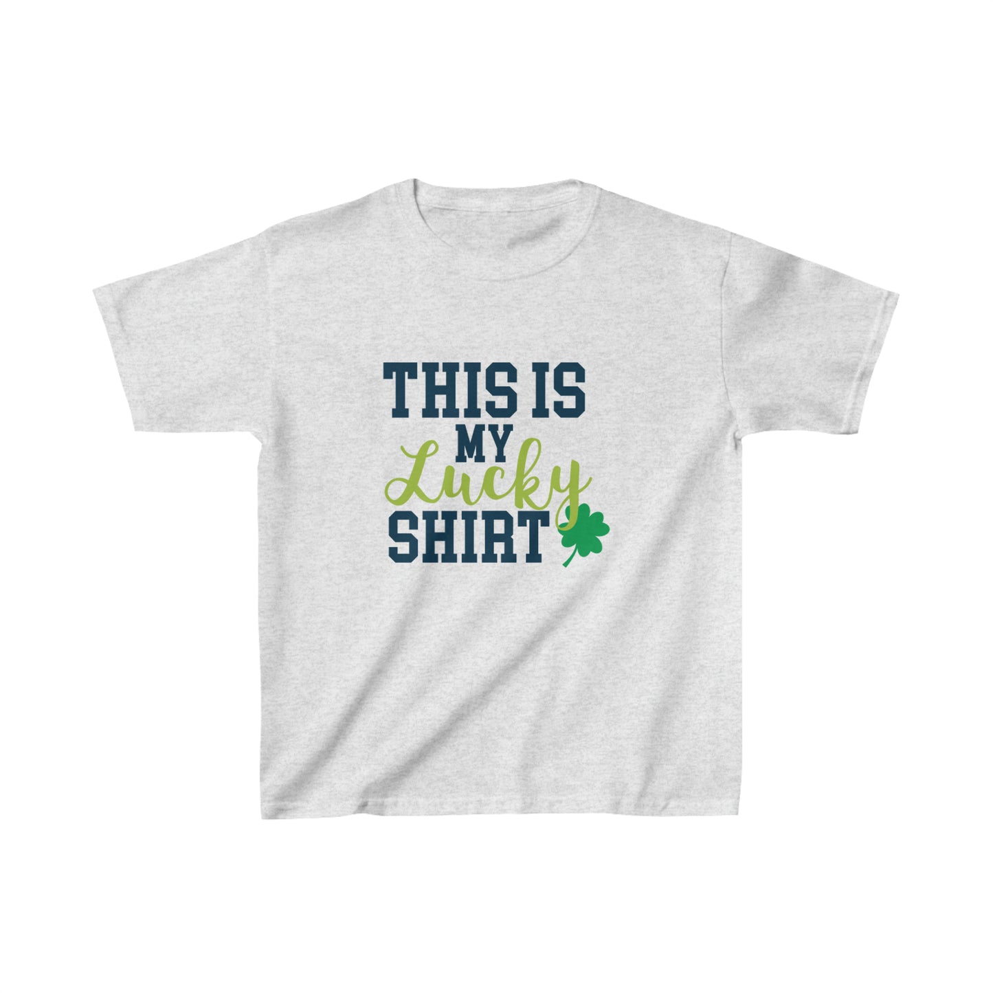 St Patricks Day Kids Lucky Shirt Heavy Cotton Tee
