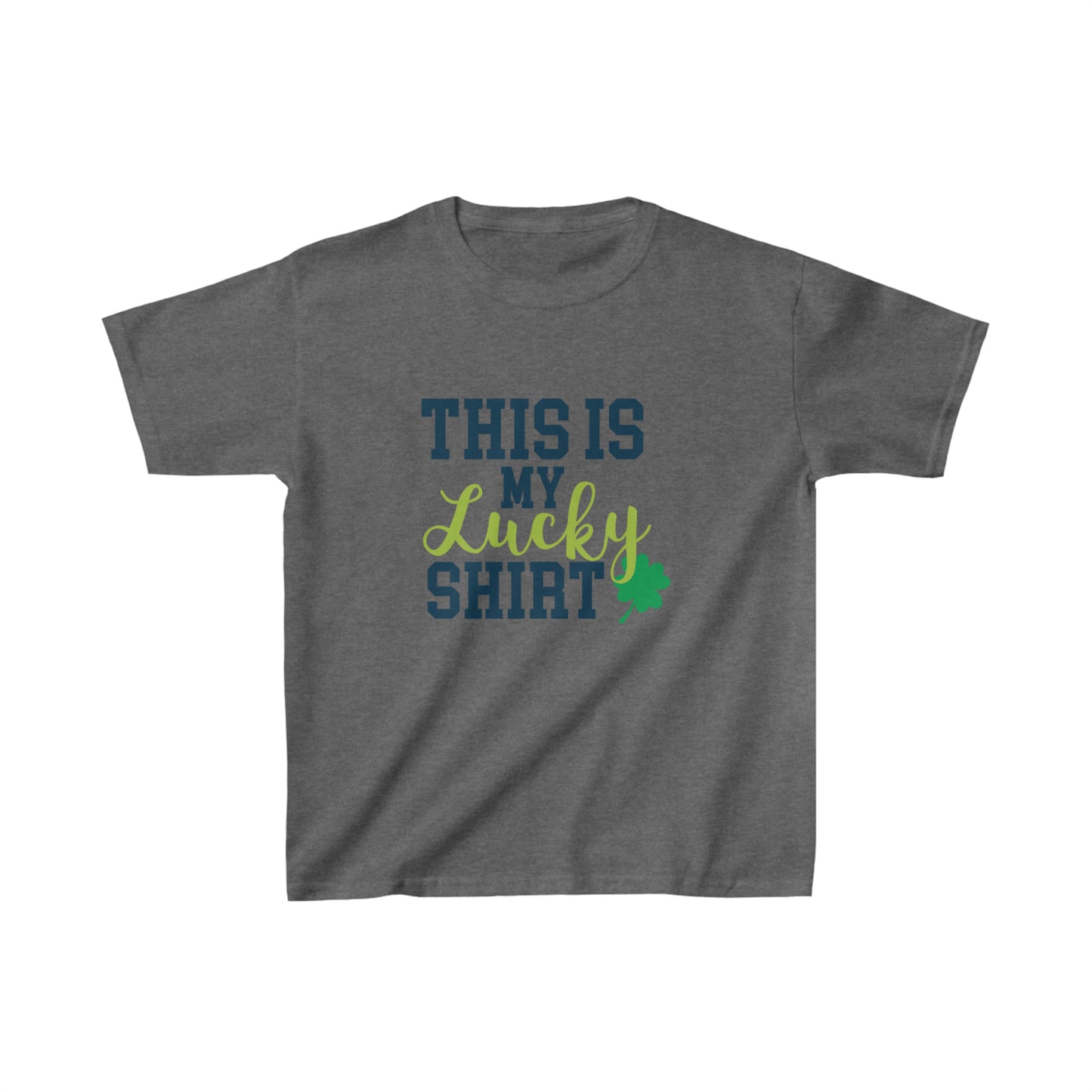 St Patricks Day Kids Lucky Shirt Heavy Cotton Tee