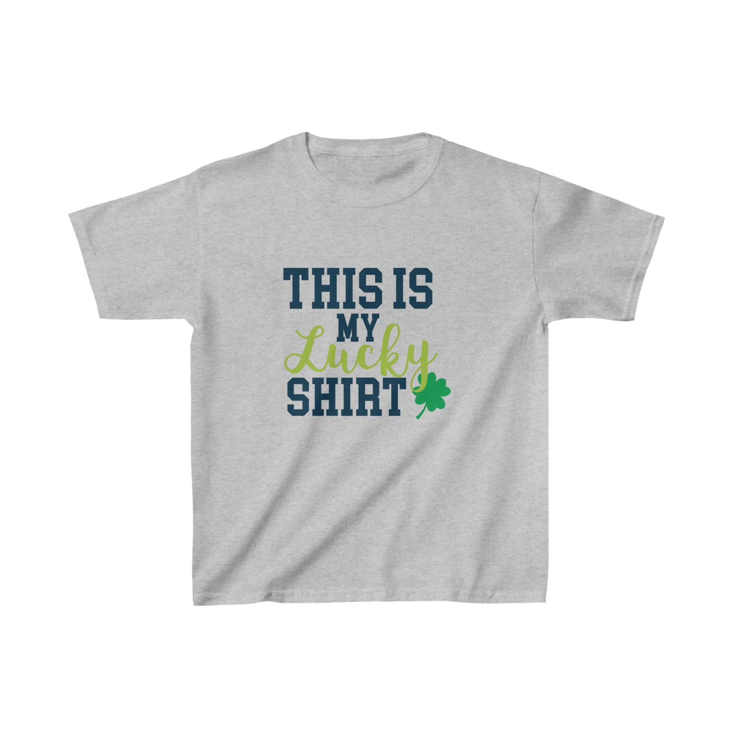 St Patricks Day Kids Lucky Shirt Heavy Cotton Tee