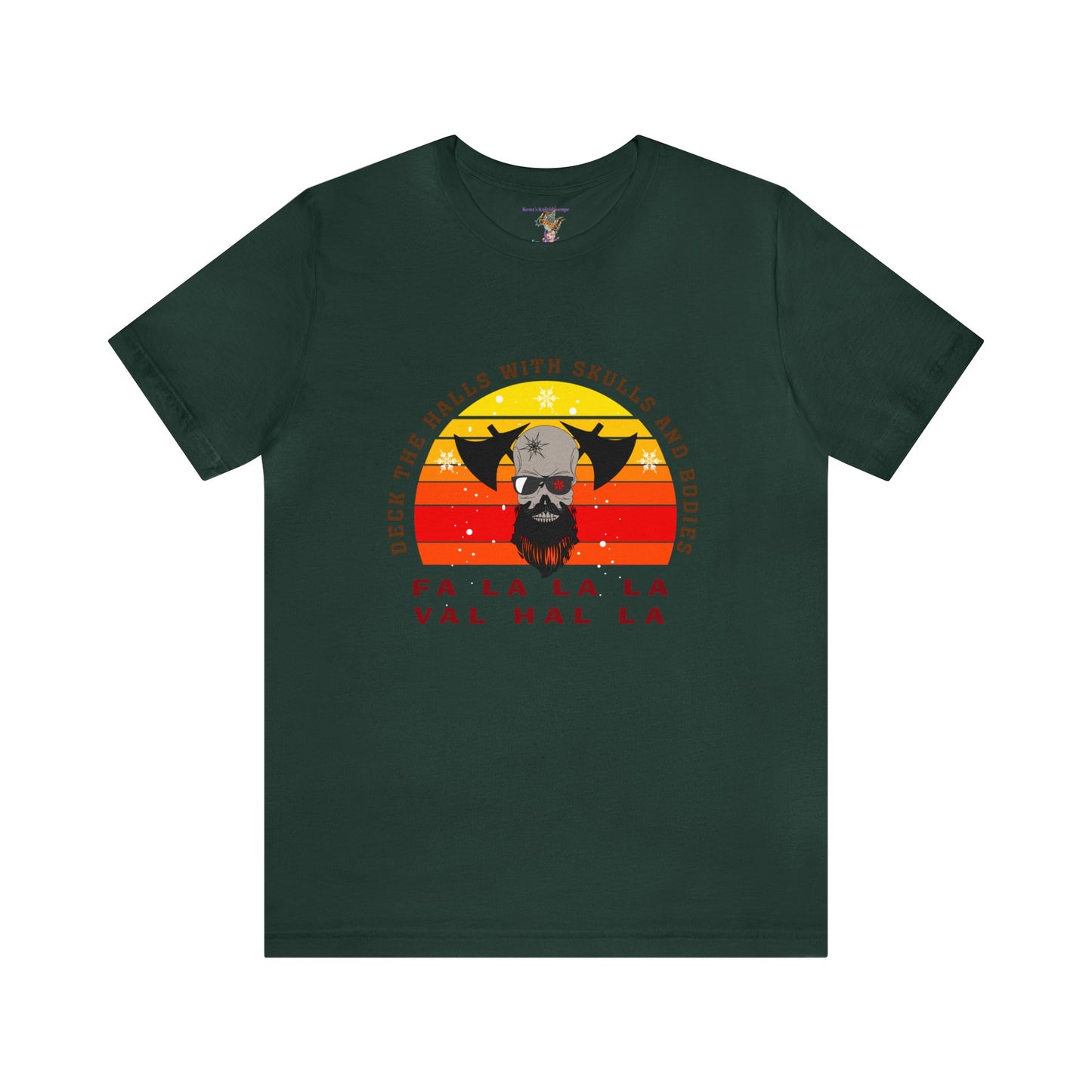 Viking Christmas Fa La La Valhalla Holiday Unisex Jersey Short Sleeve Tee