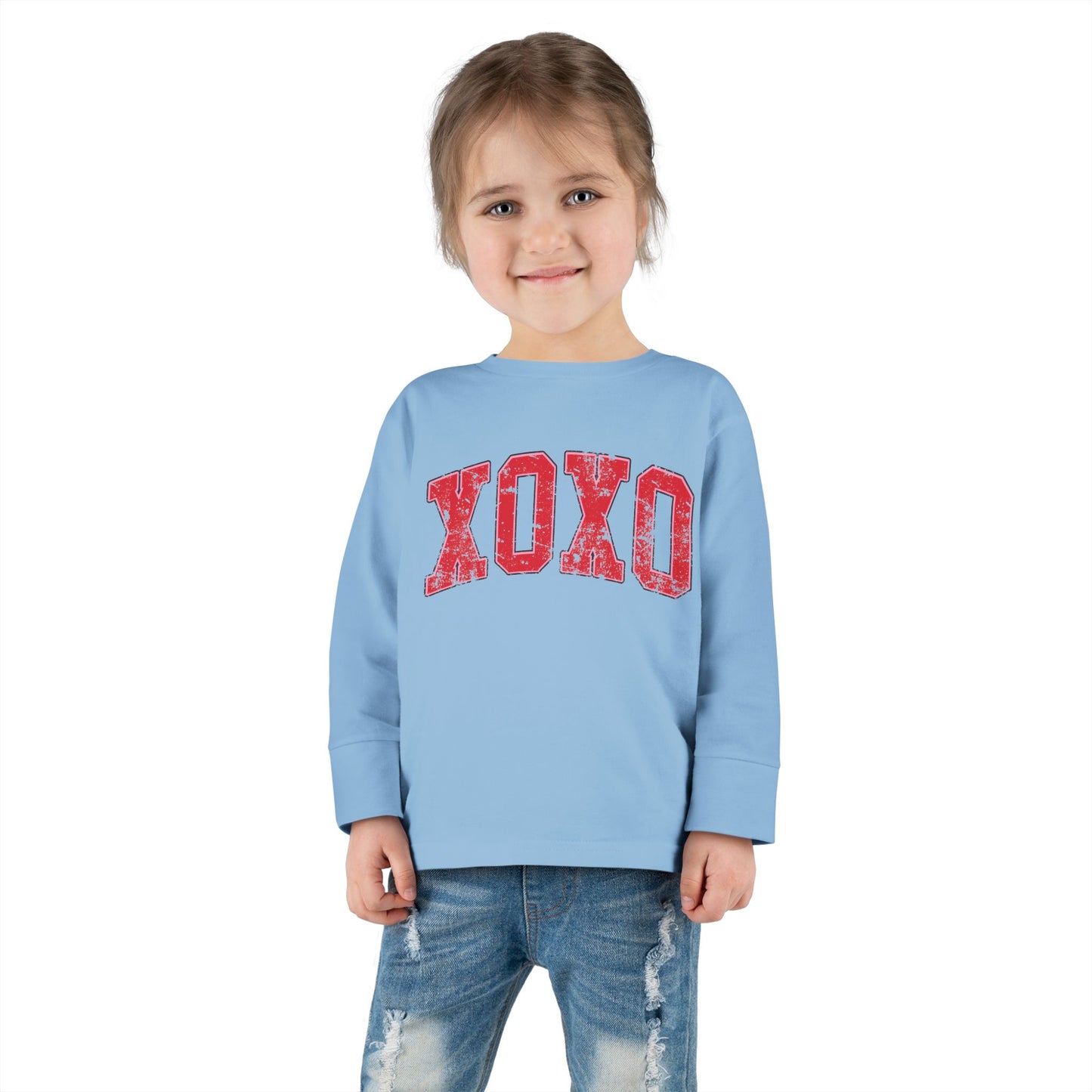 XOXO Valentine's Day Toddler Long Sleeve Tee