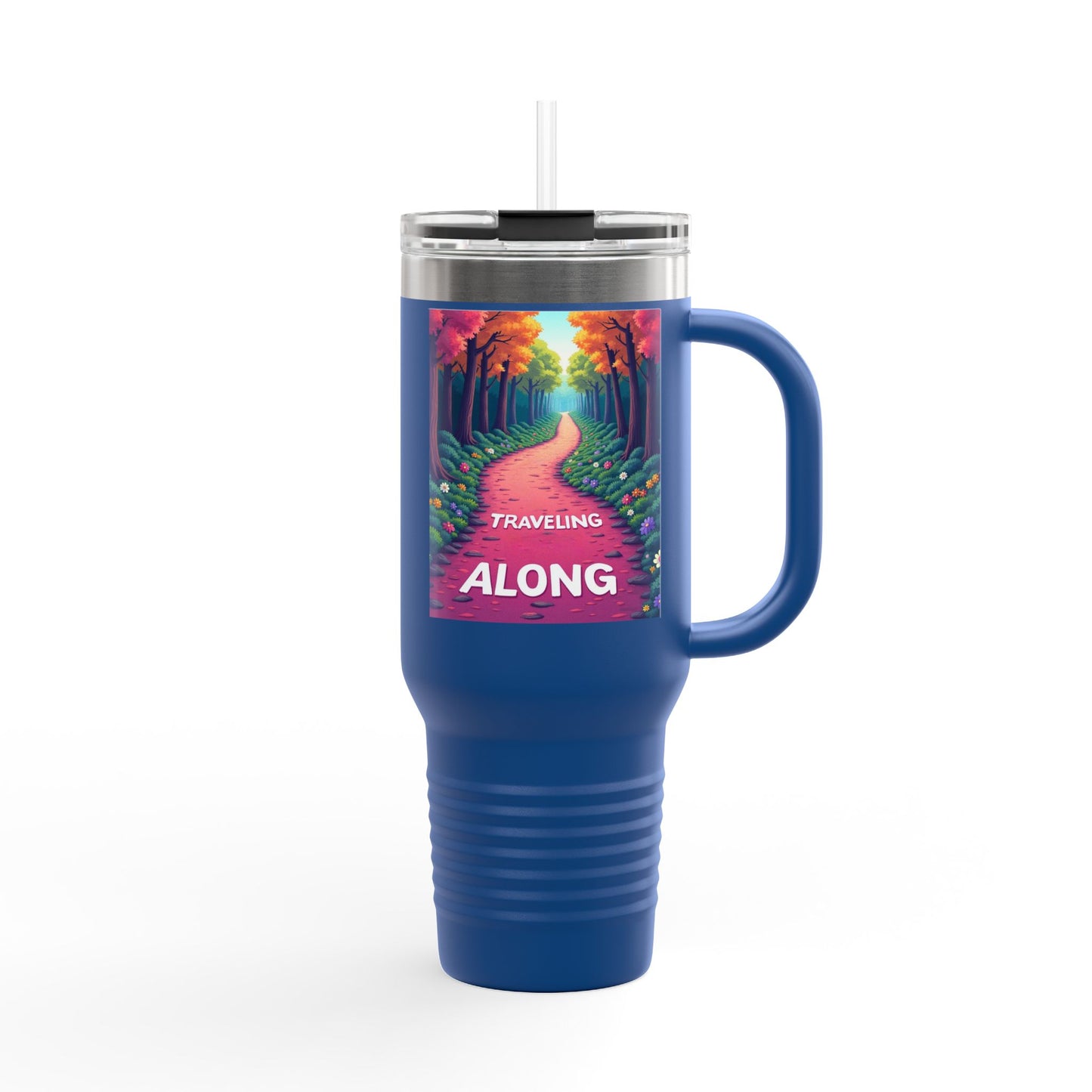Colorful Insulated Travel Mug - 40oz | Perfect for Road Trips, Coffee Lovers, Gifts, Picnics, Adventurers