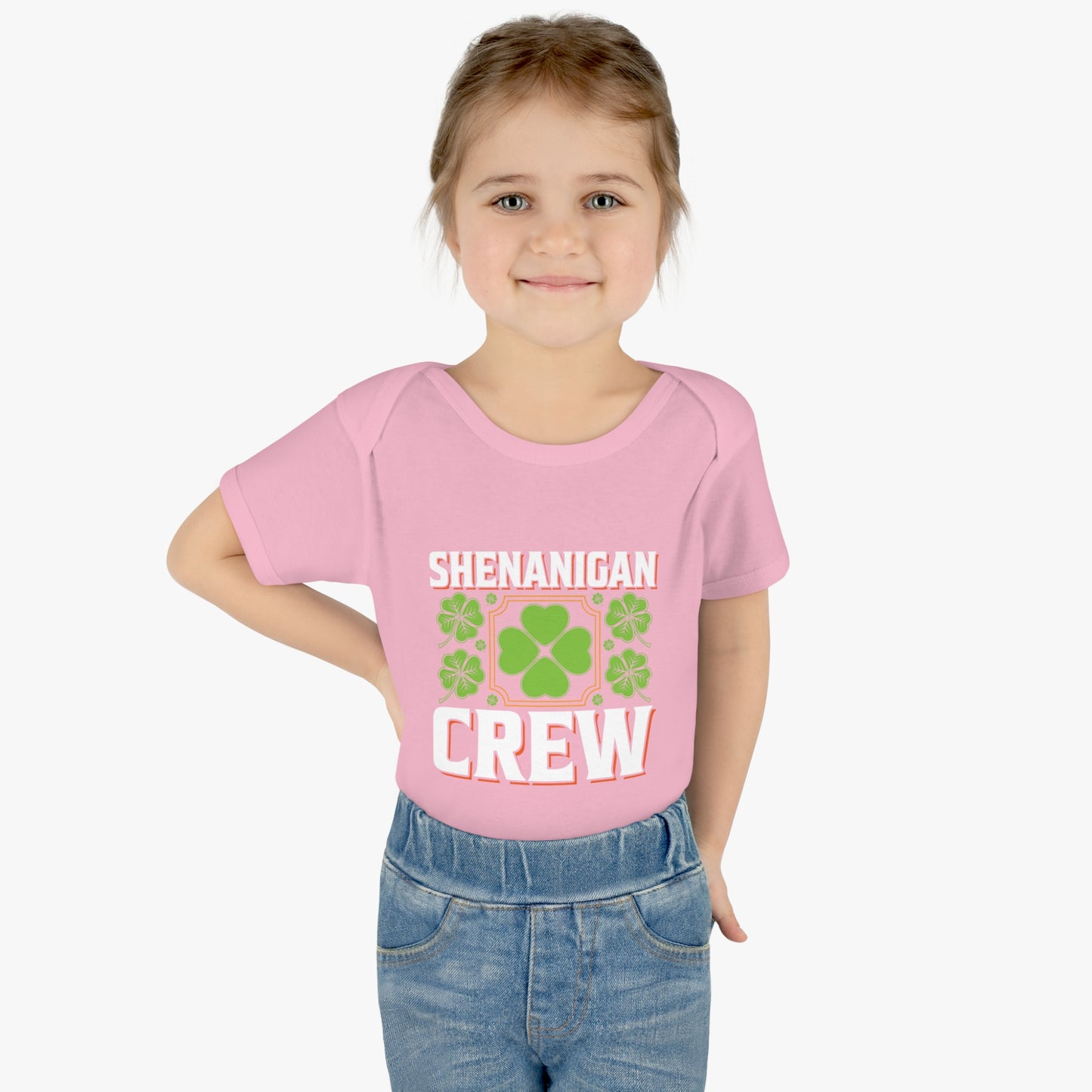 St Patricks Day Matching Family Shenanigans Crew Infant Baby Rib Bodysuit