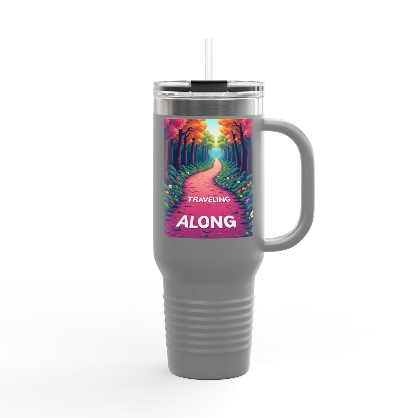 Colorful Insulated Travel Mug - 40oz | Perfect for Road Trips, Coffee Lovers, Gifts, Picnics, Adventurers