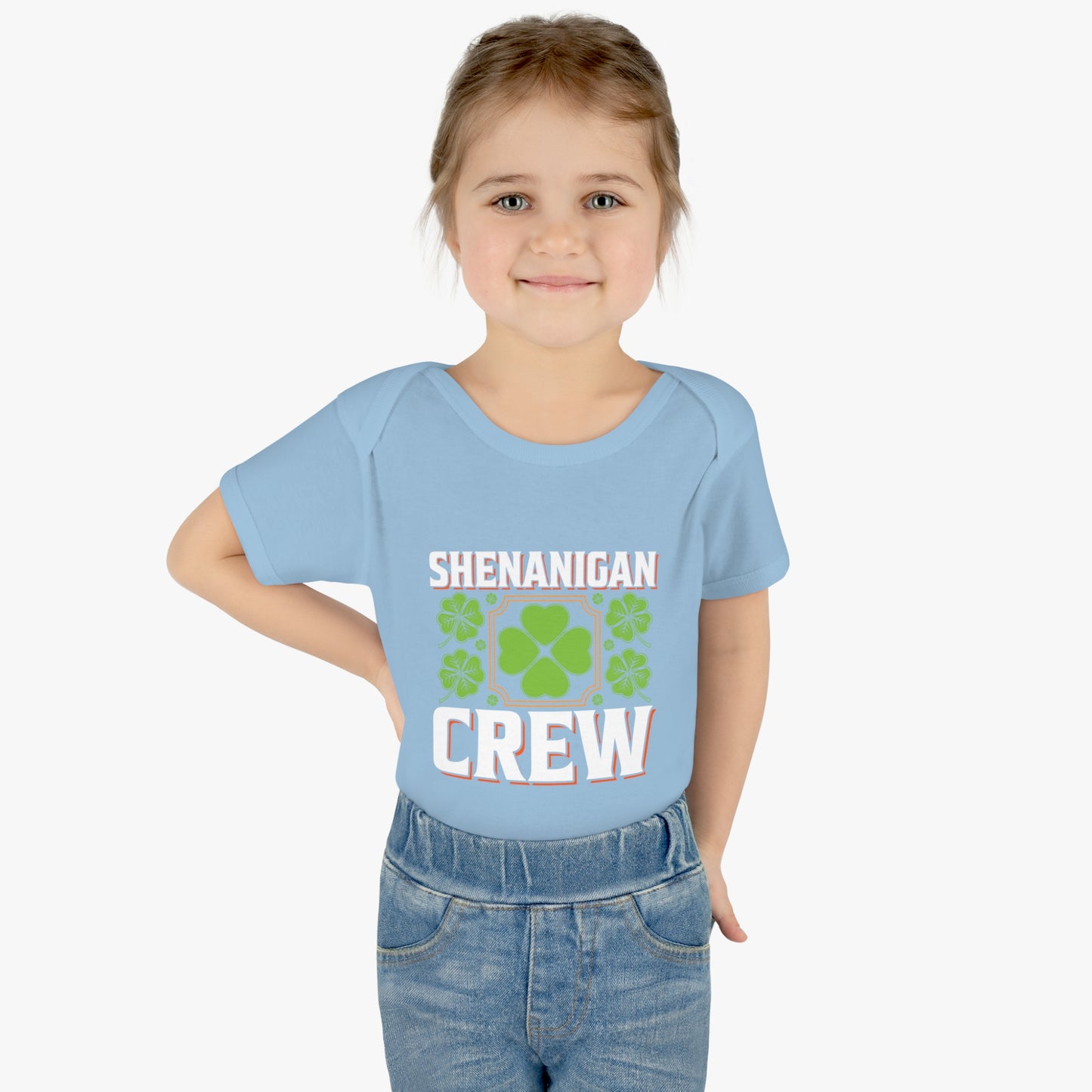 St Patricks Day Matching Family Shenanigans Crew Infant Baby Rib Bodysuit