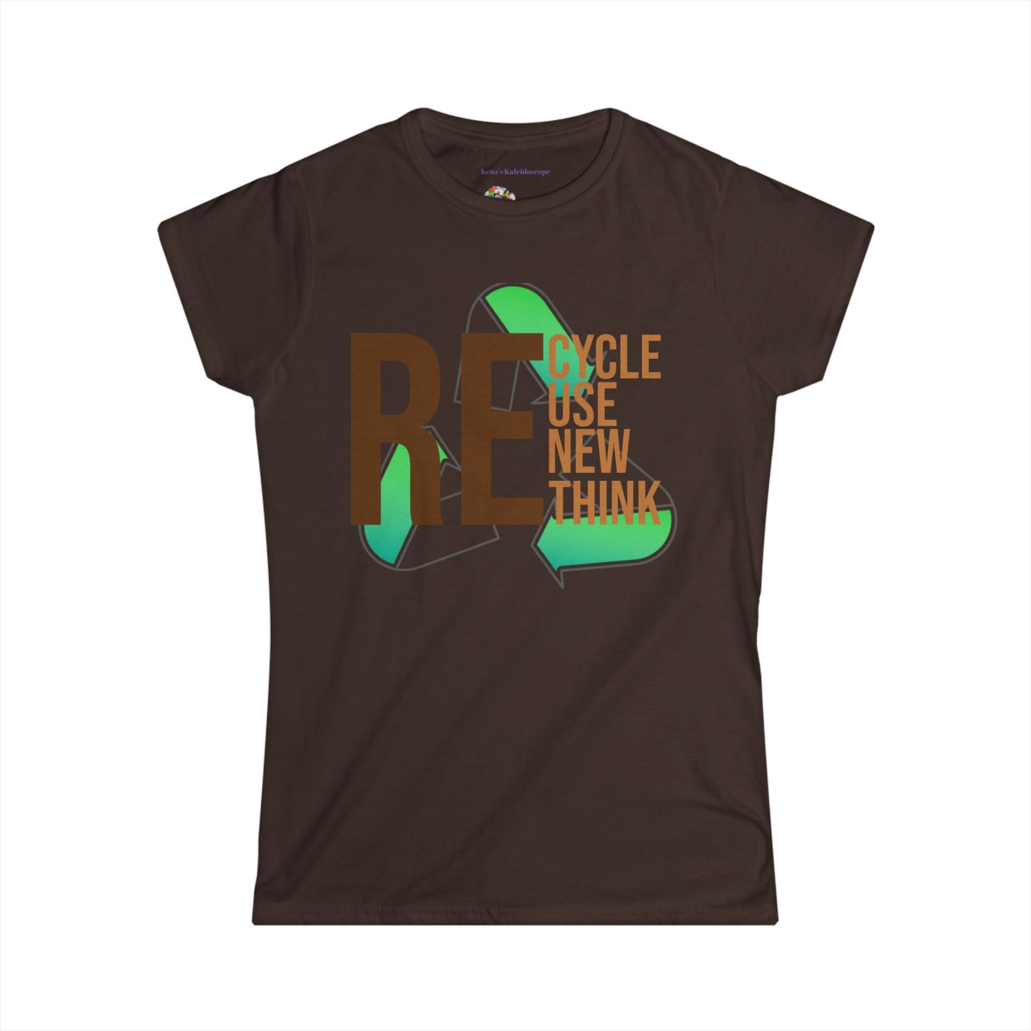 Recycle, Reuse, Renew, Rethink, XS-2XL, Women's Softstyle Tee