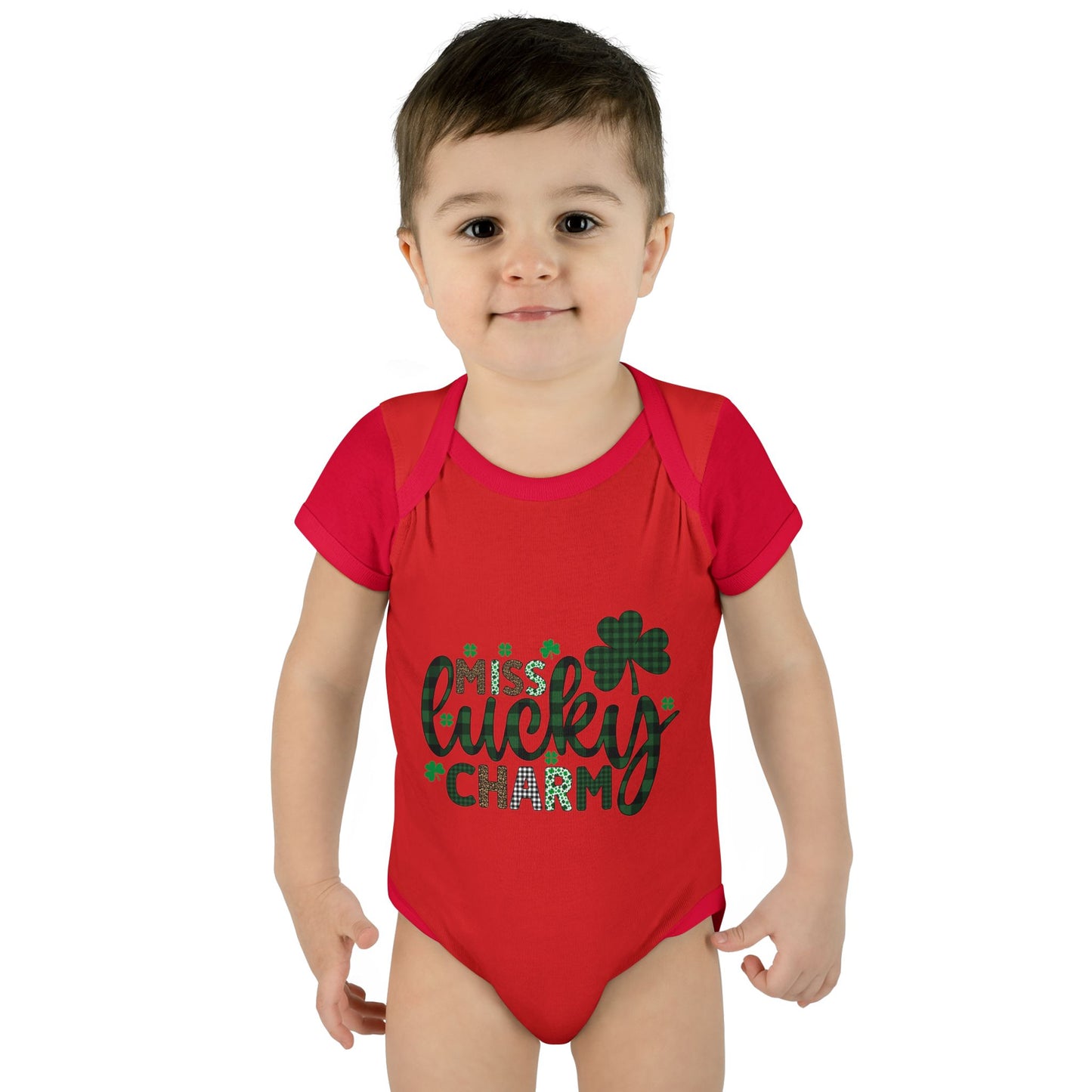 Miss Lucky Charm Infant Onesie Baby Rib Bodysuit
