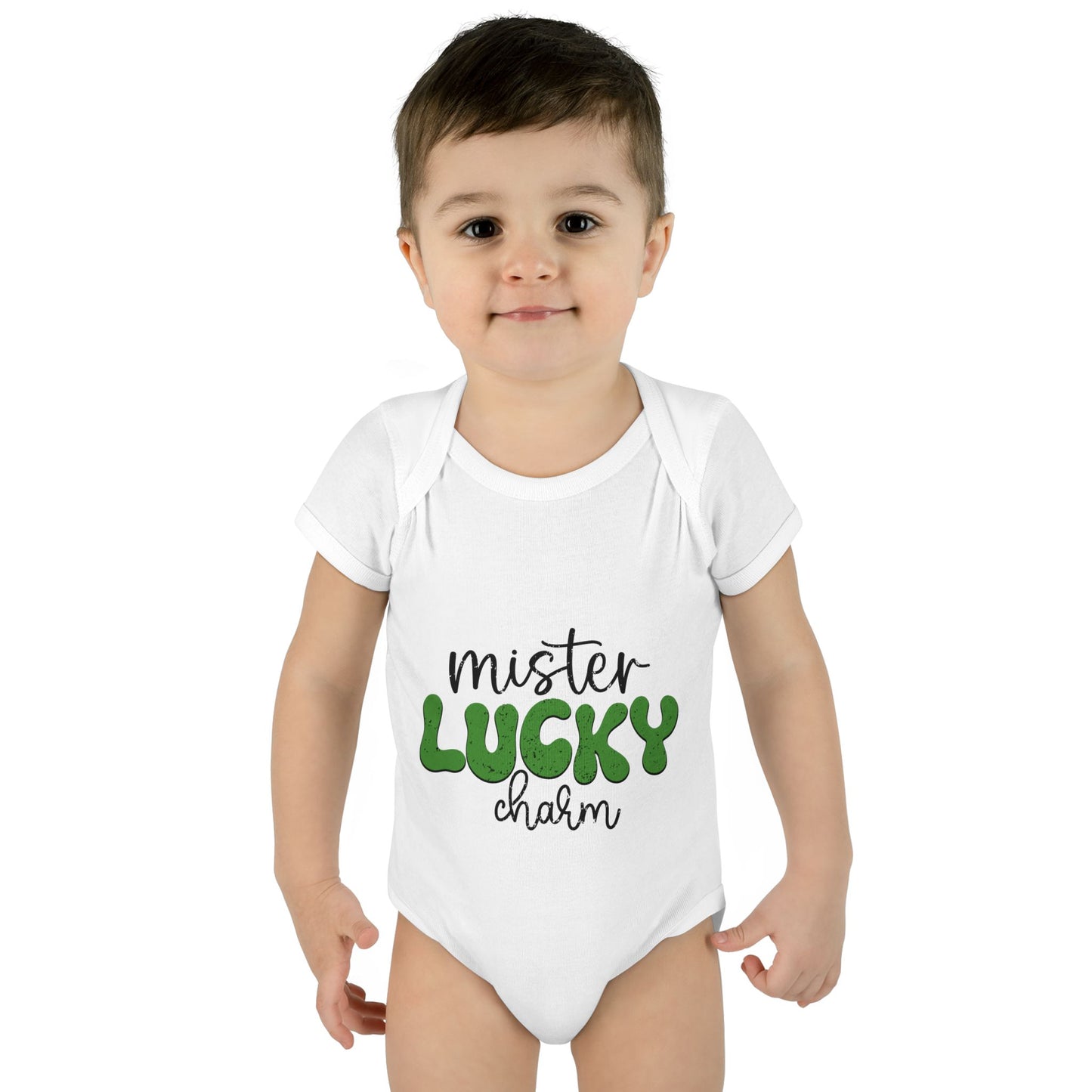 Mister Lucky Charm Infant Onesie Baby Rib Bodysuit