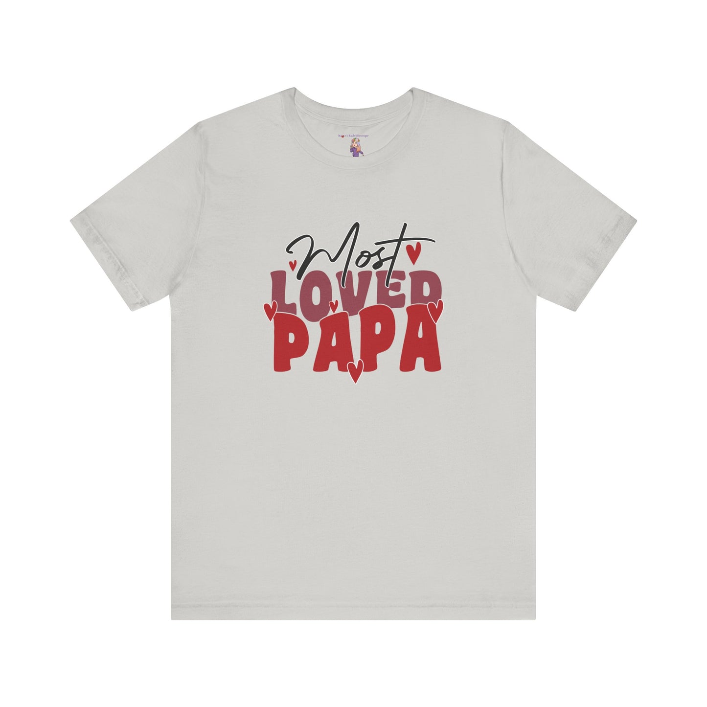 Most Loved Papa Valentines Day Unisex Jersey Short Sleeve Tee