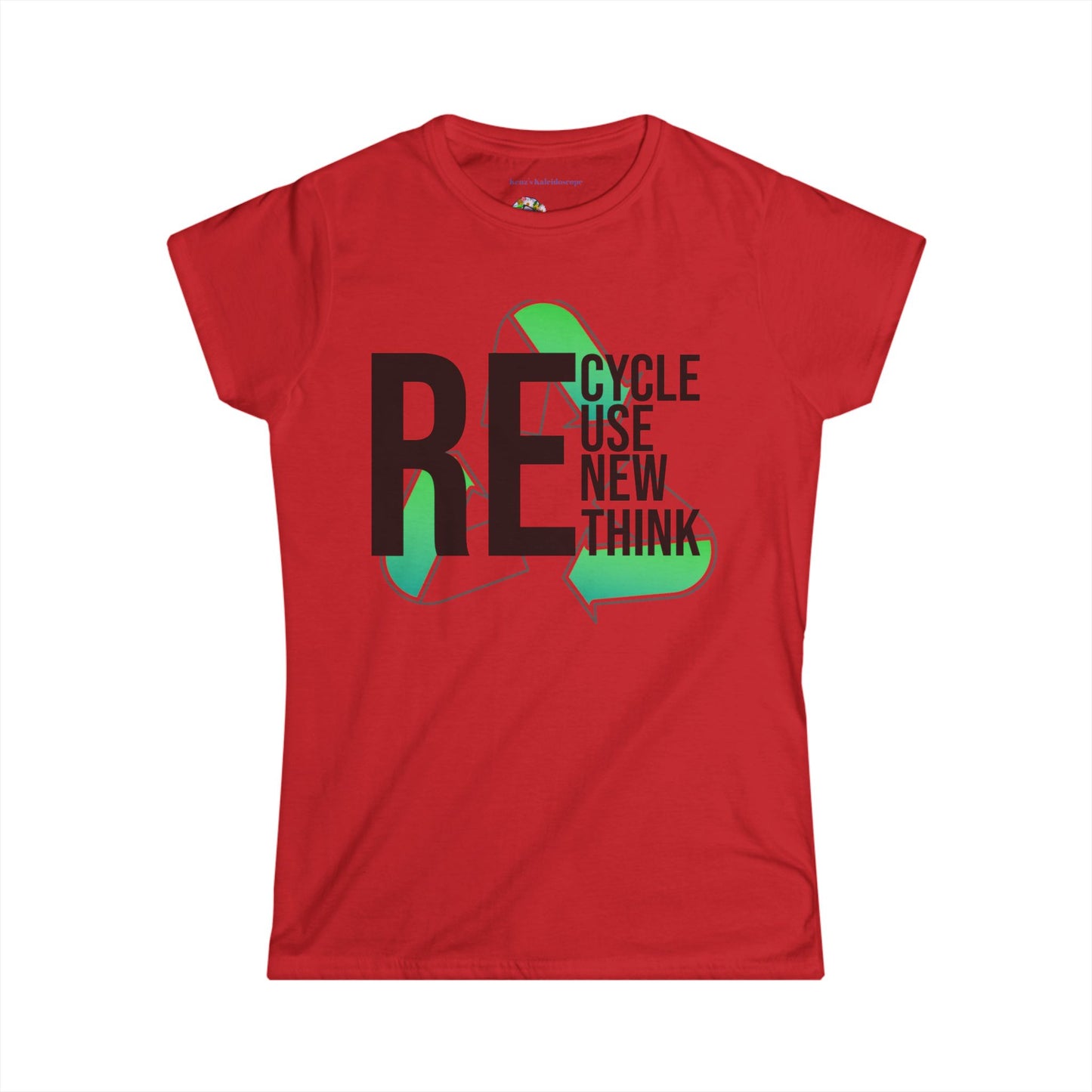Recycle, Reuse, Renew, Rethink, XS-2XL, Women's Softstyle Tee