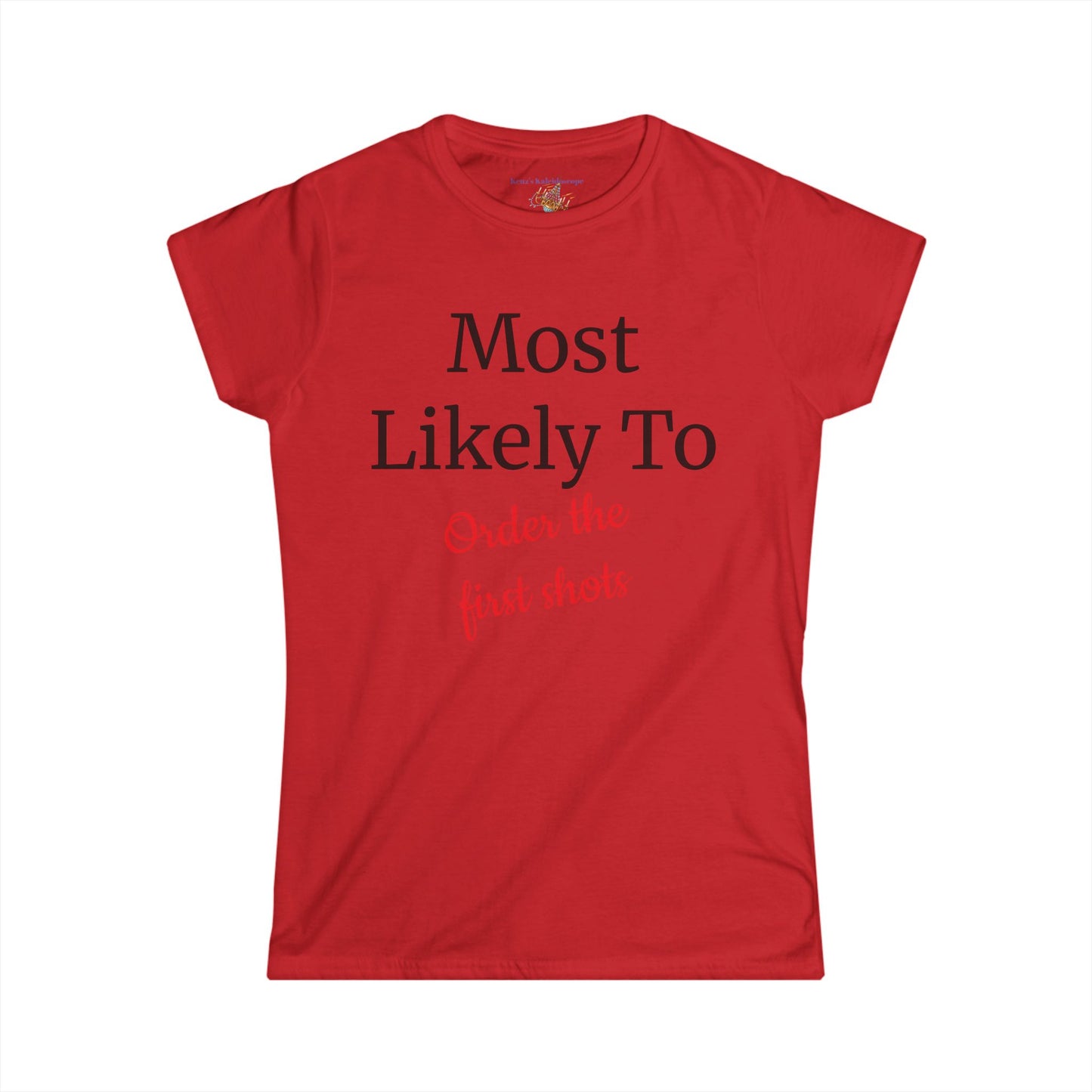 Bachelorette Party Most Likely To, S-2XL, Women's Softstyle Tee