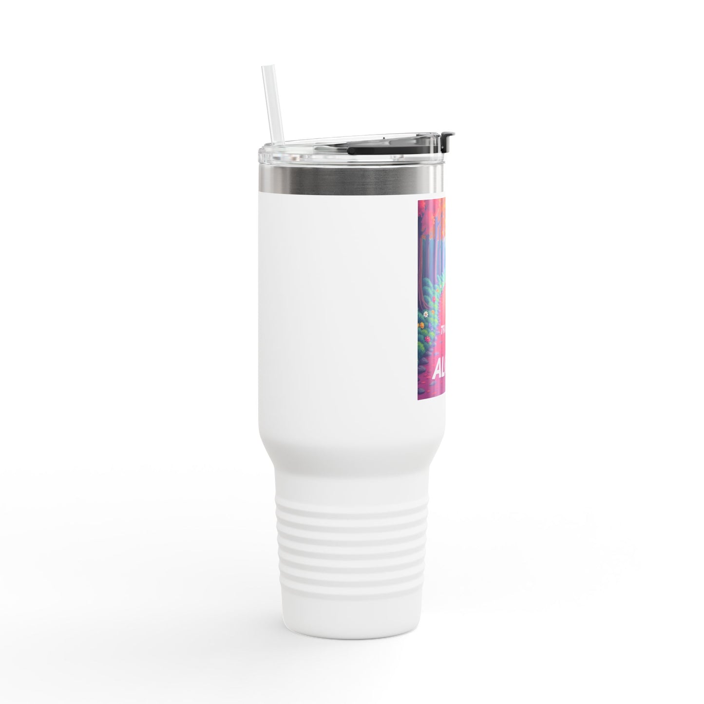 Colorful Insulated Travel Mug - 40oz | Perfect for Road Trips, Coffee Lovers, Gifts, Picnics, Adventurers