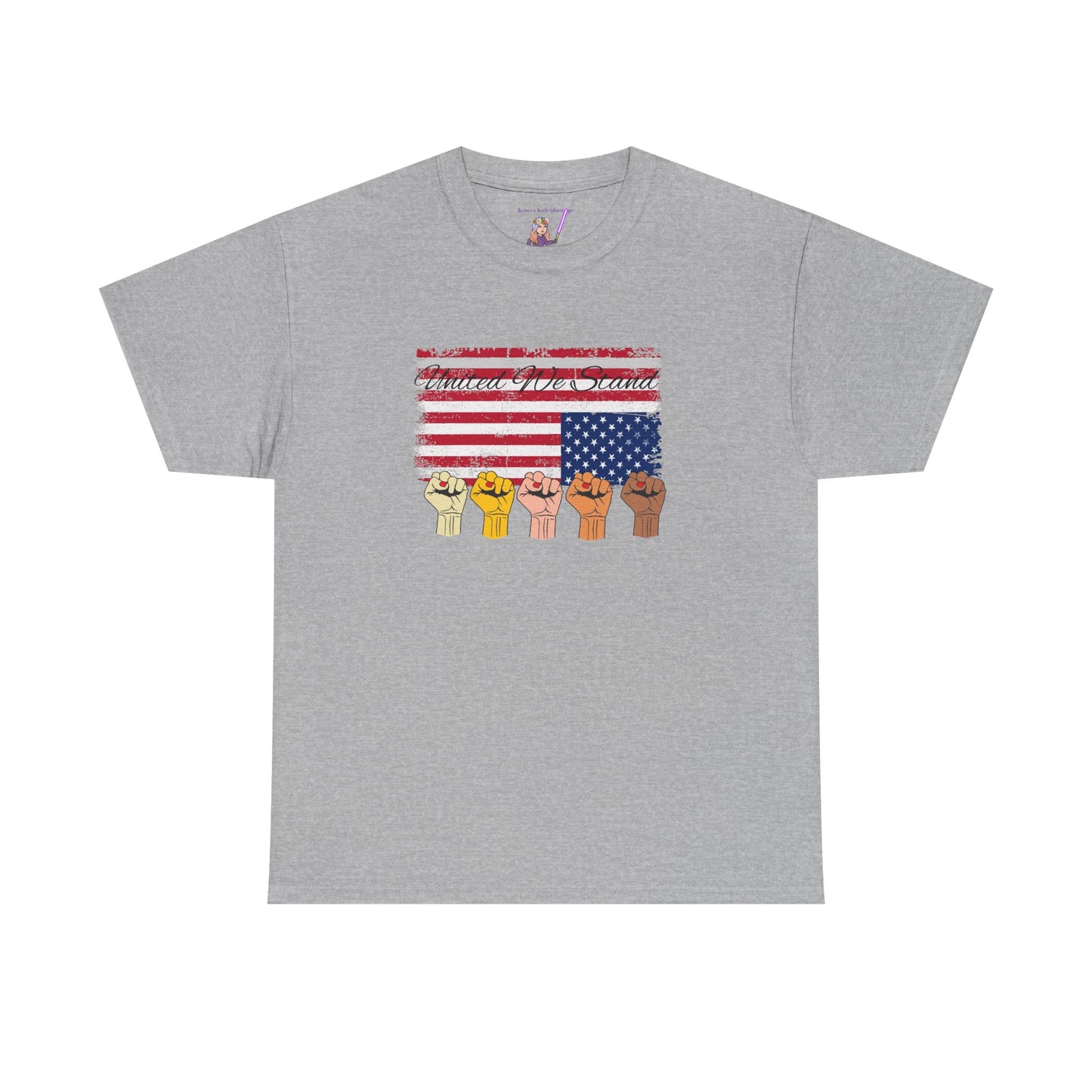 Patriotic T-Shirt, Unity Graphic Tee, American Pride Shirt, USA Flag Apparel