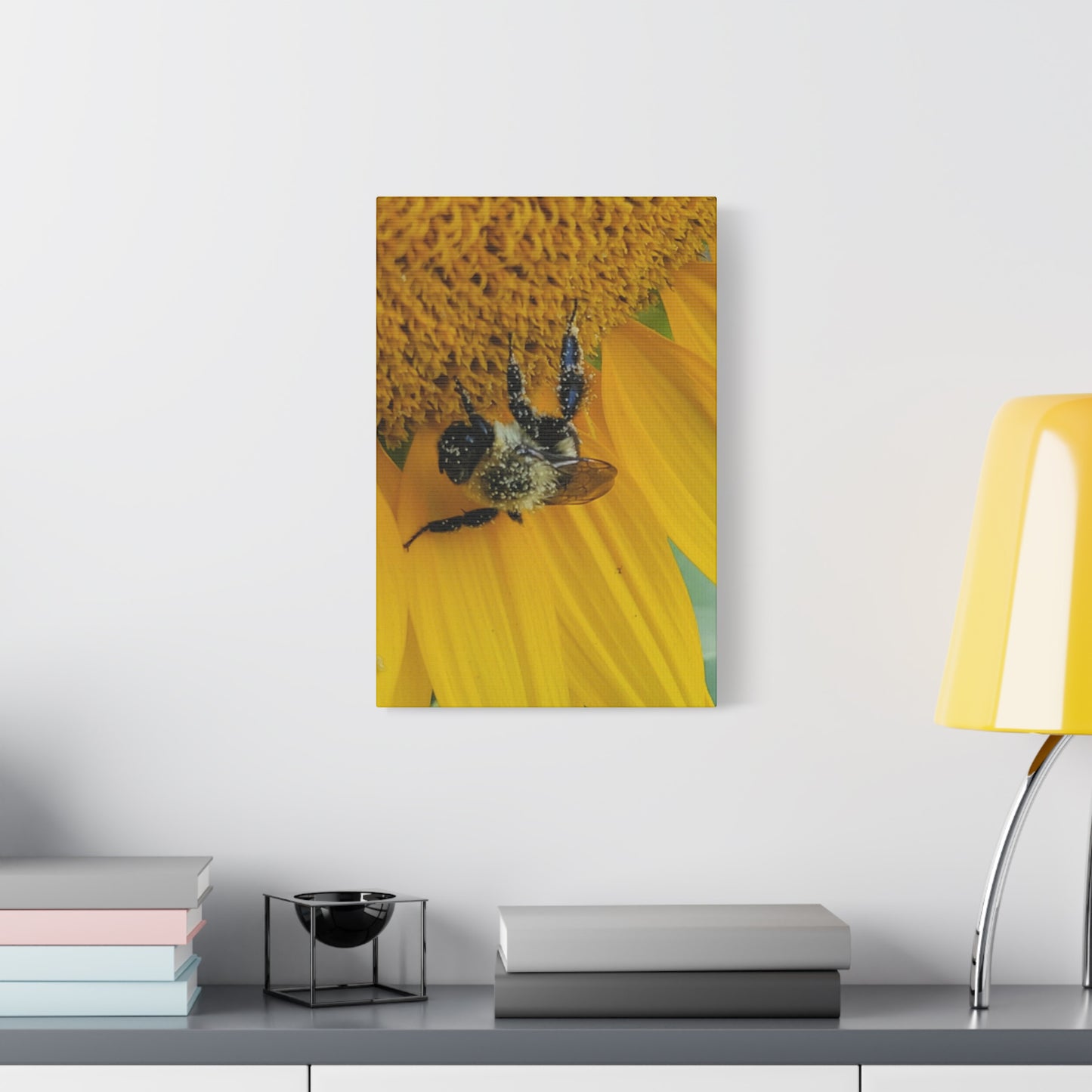 Happy Little Bee, Matte Canvas, Stretched, 1.25"