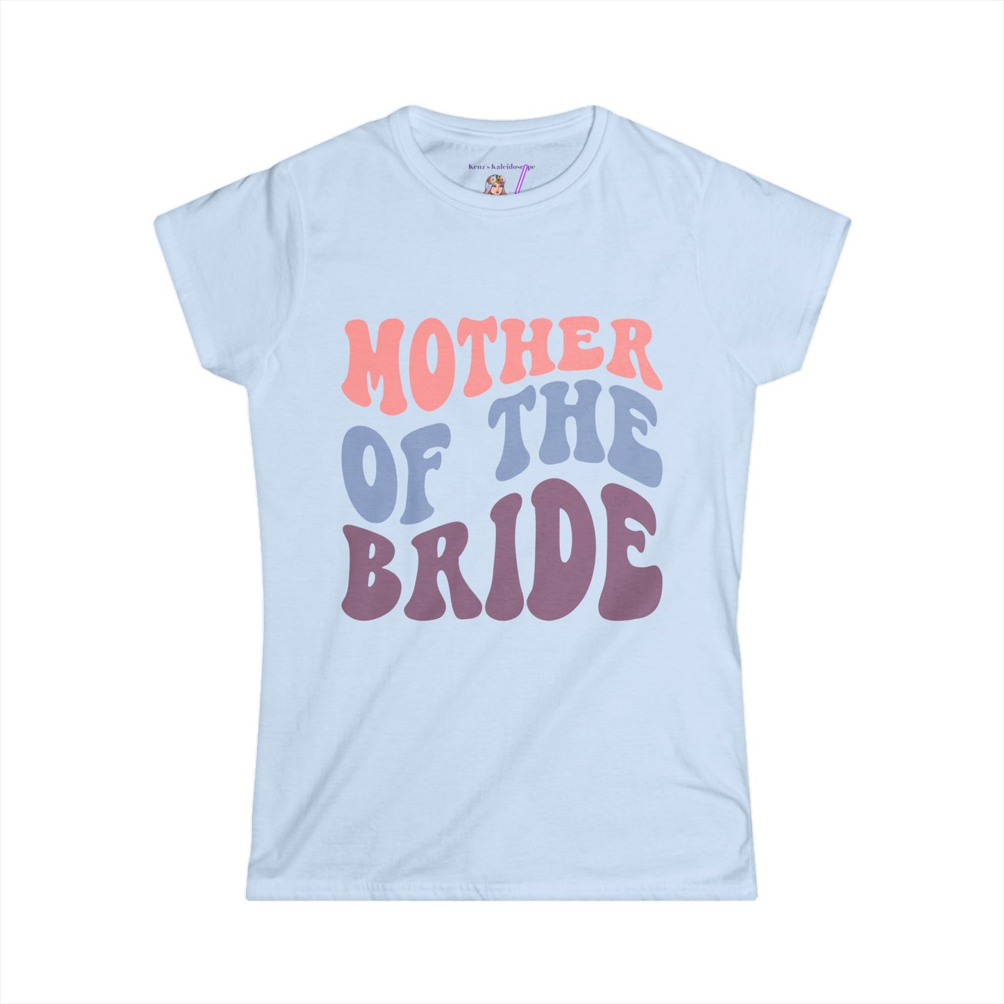 Mother Of the Bride Retro Repeat, MOB, S - 2XL, Women's Softstyle Tee