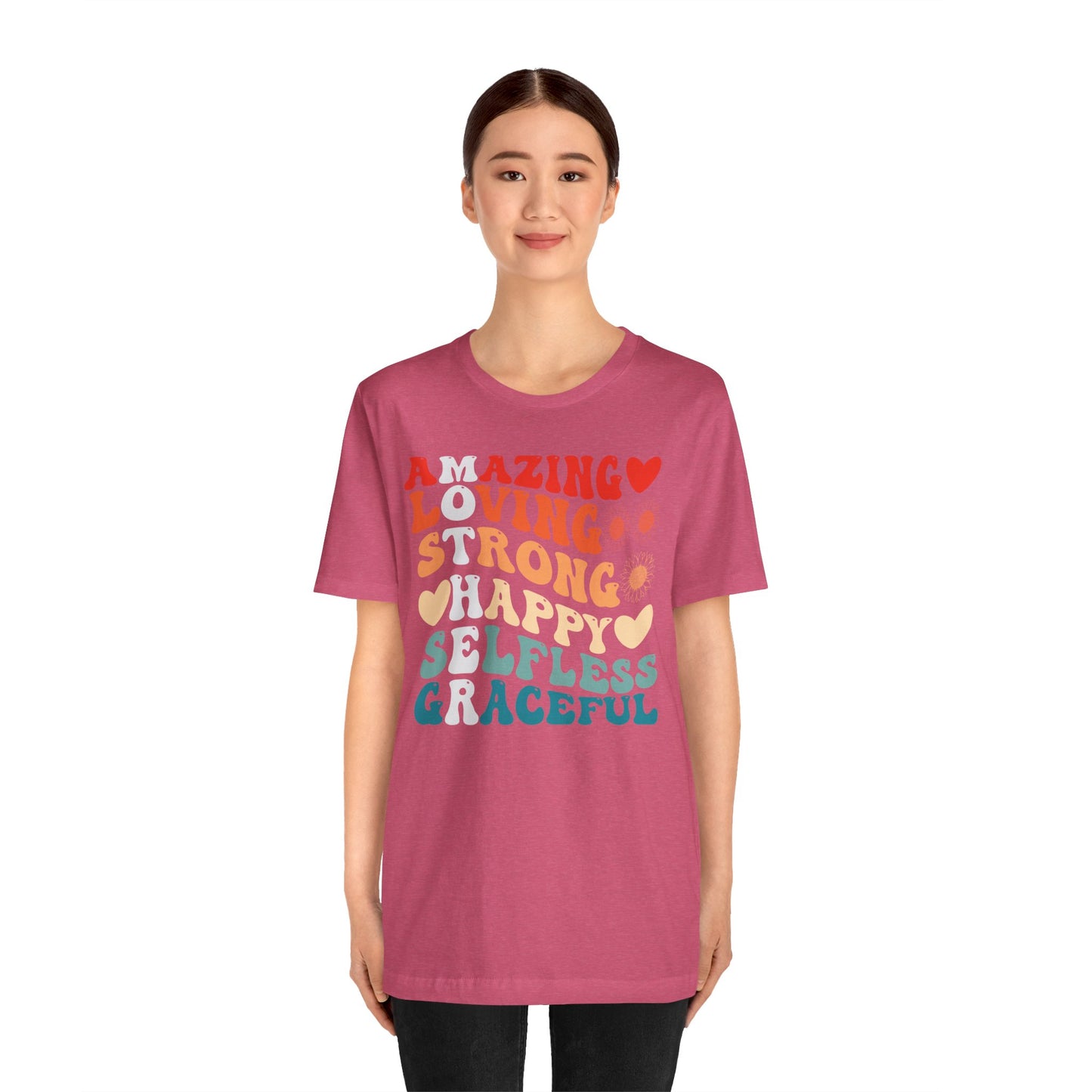 Mother's Day, Amazing Mother, XS-3XL, Unisex Jersey Short Sleeve Tee