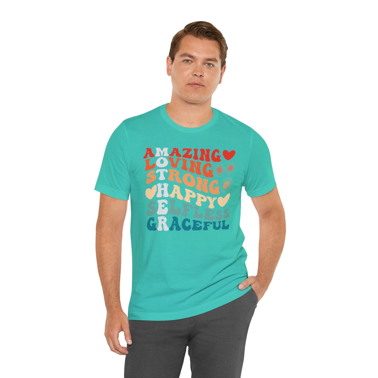 Mother's Day, Amazing Mother, XS-3XL, Unisex Jersey Short Sleeve Tee