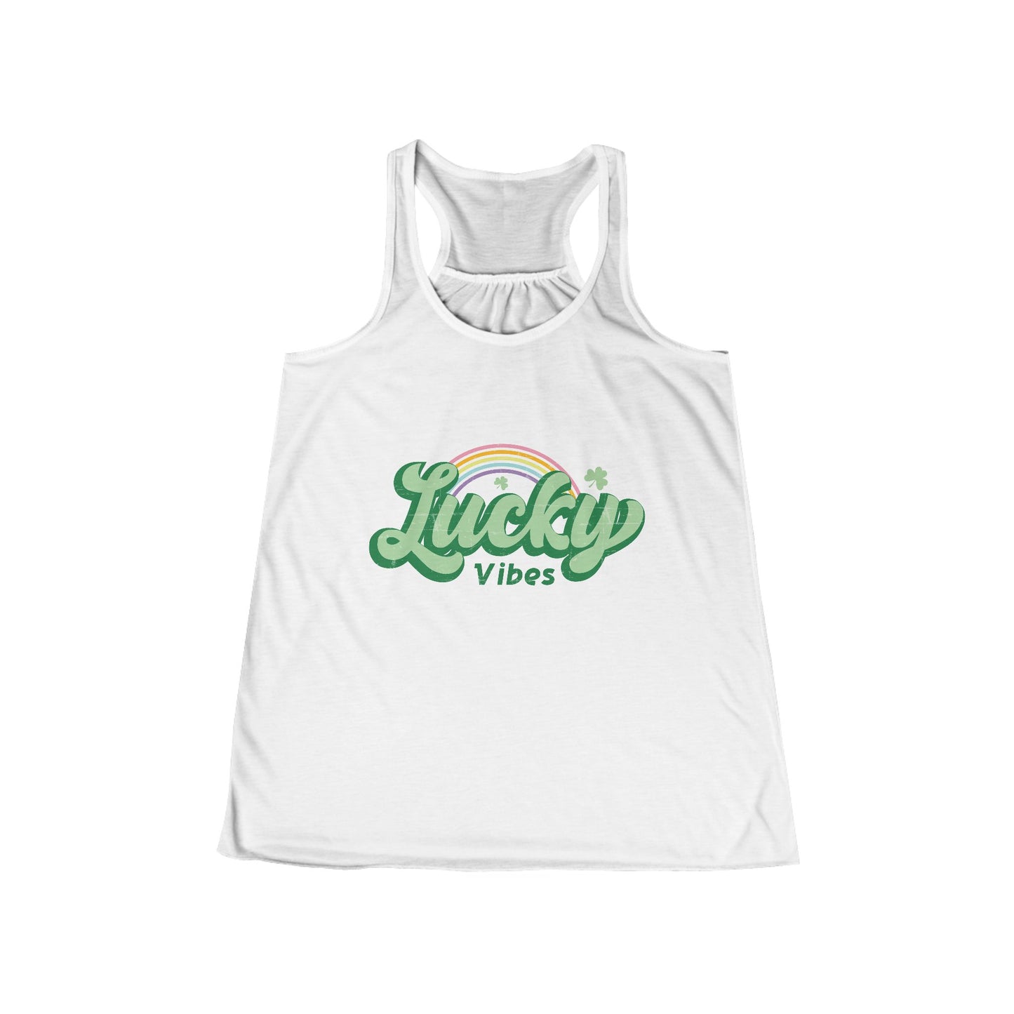Women's St Patricks Day Flowy Racerback Tank