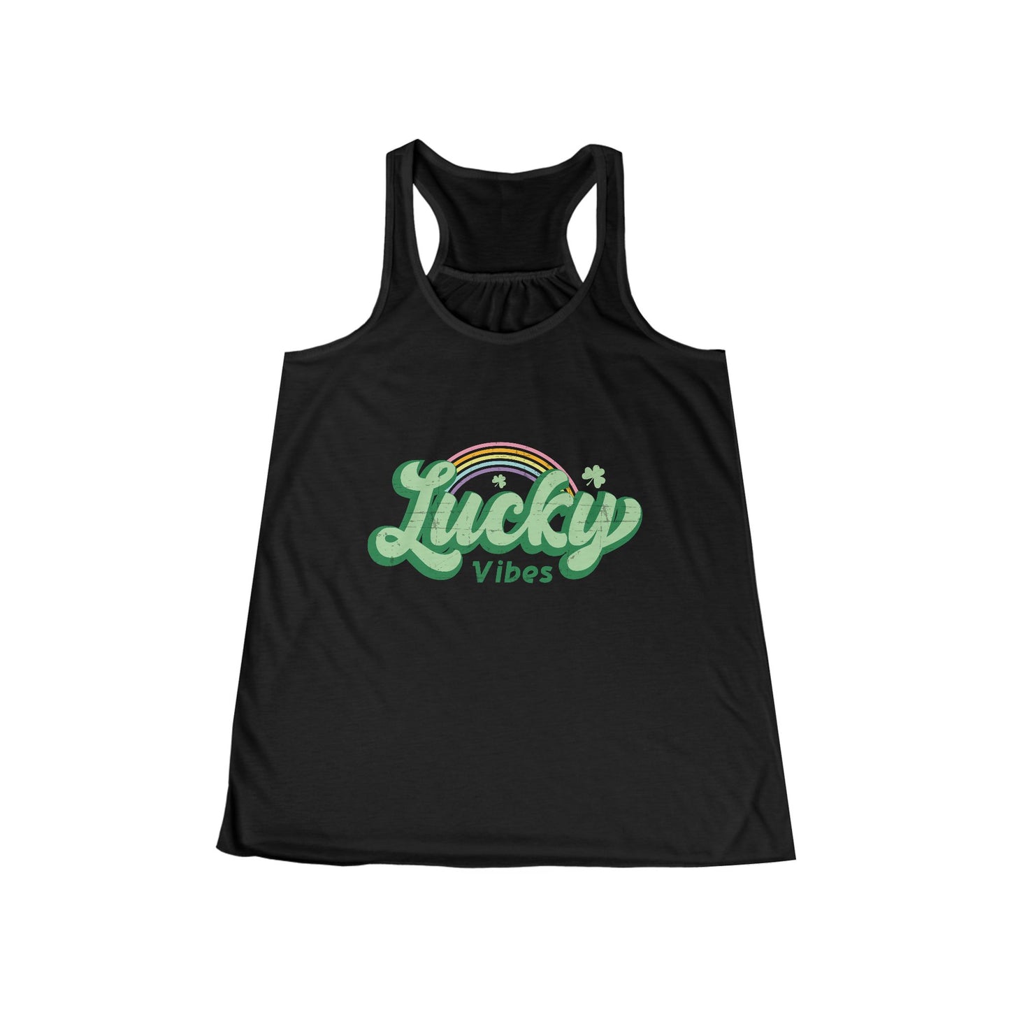 Women's St Patricks Day Flowy Racerback Tank