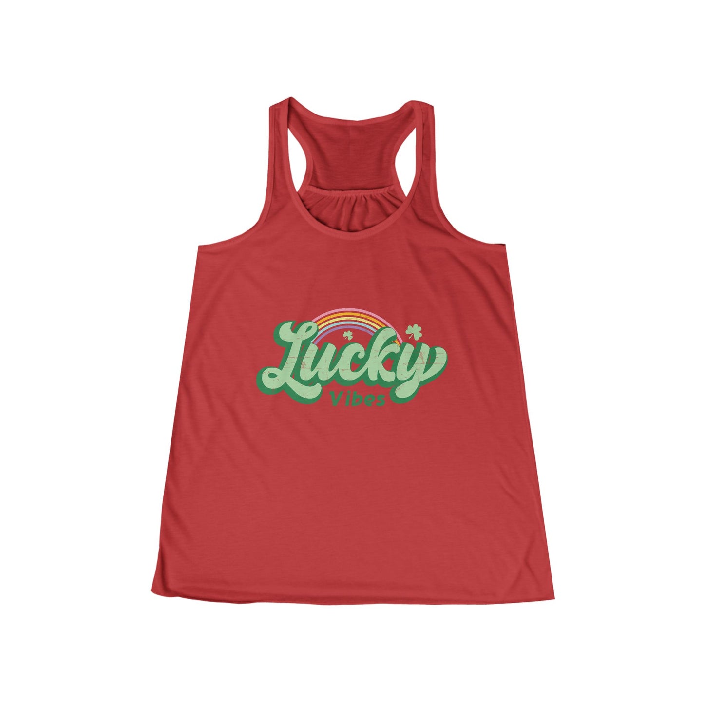 Women's St Patricks Day Flowy Racerback Tank