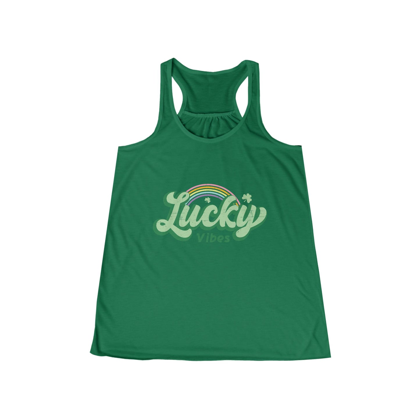 Women's St Patricks Day Flowy Racerback Tank