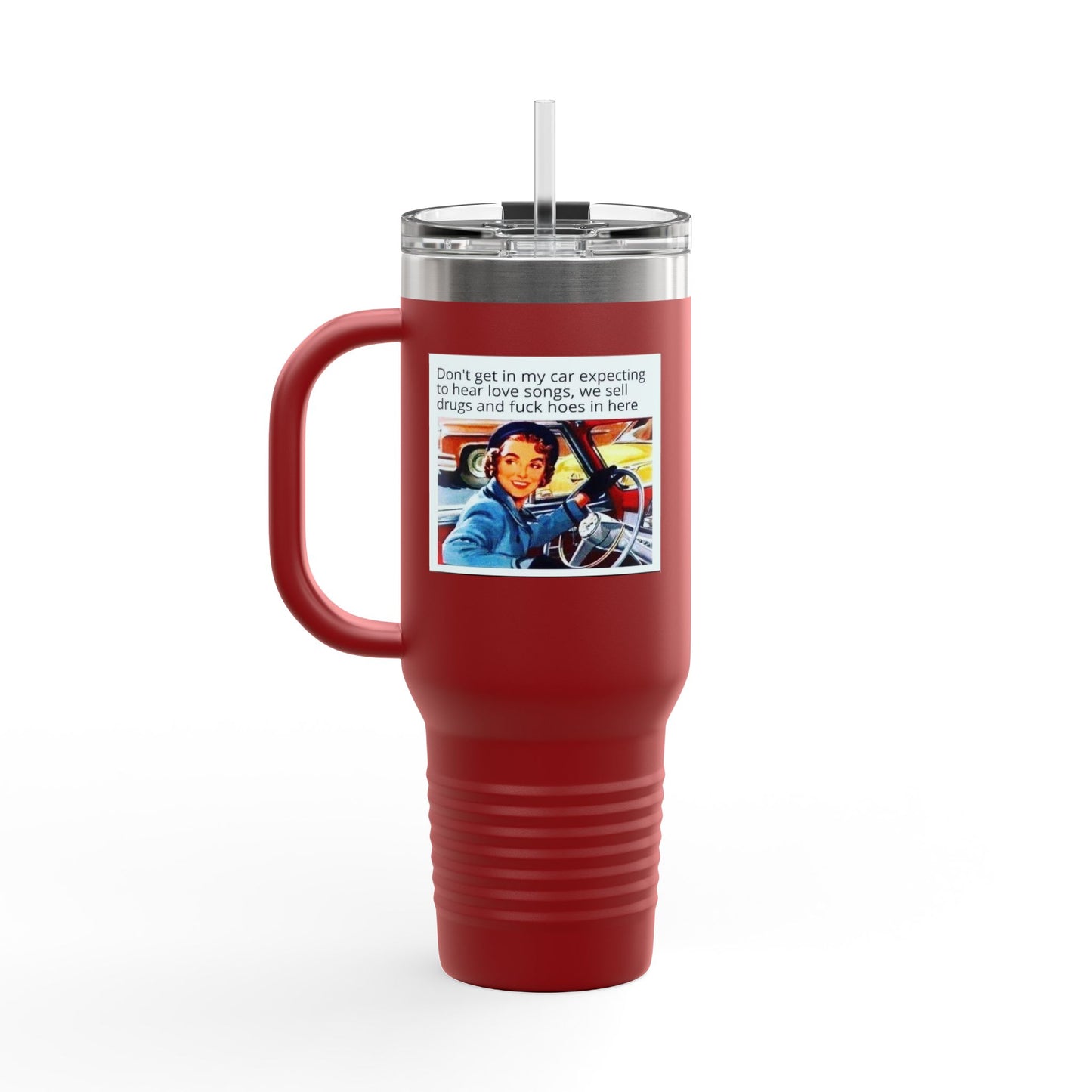 Vintage 90's HipHop Insulated Personalizable Travel Mug, 40oz