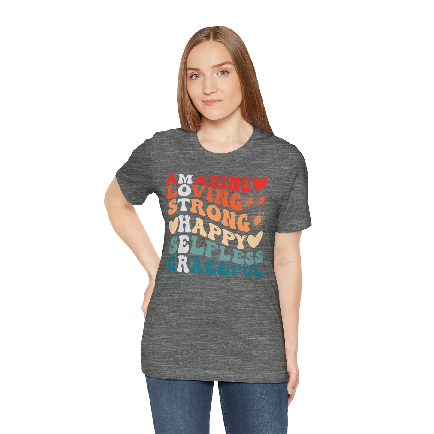 Mother's Day, Amazing Mother, XS-3XL, Unisex Jersey Short Sleeve Tee