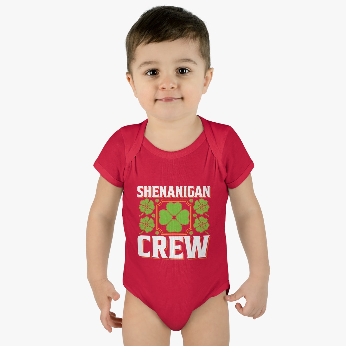 St Patricks Day Matching Family Shenanigans Crew Infant Baby Rib Bodysuit