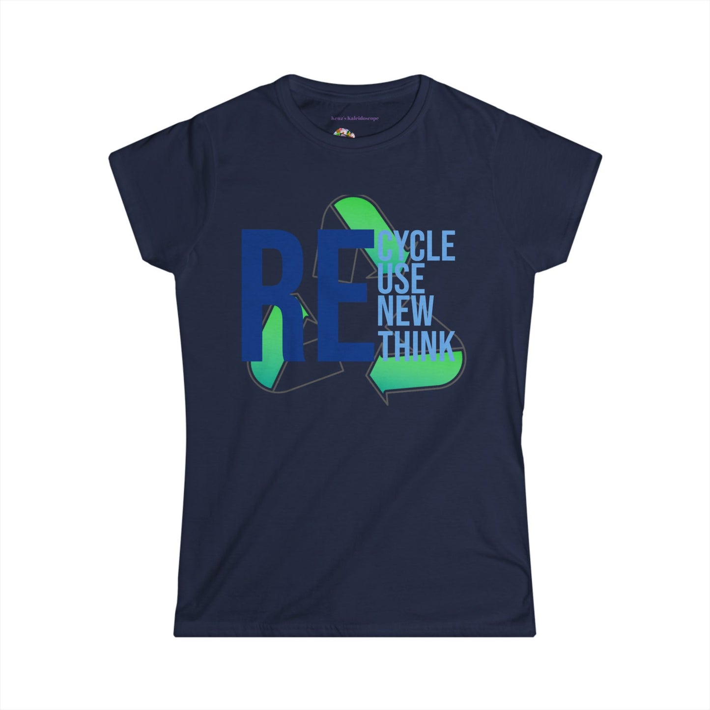 Recycle, Reuse, Renew, Rethink, XS-2XL, Women's Softstyle Tee