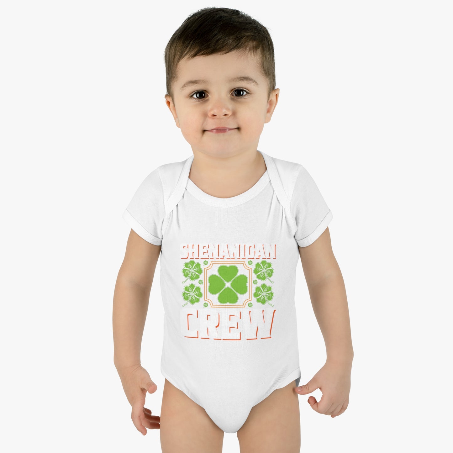 St Patricks Day Matching Family Shenanigans Crew Infant Baby Rib Bodysuit
